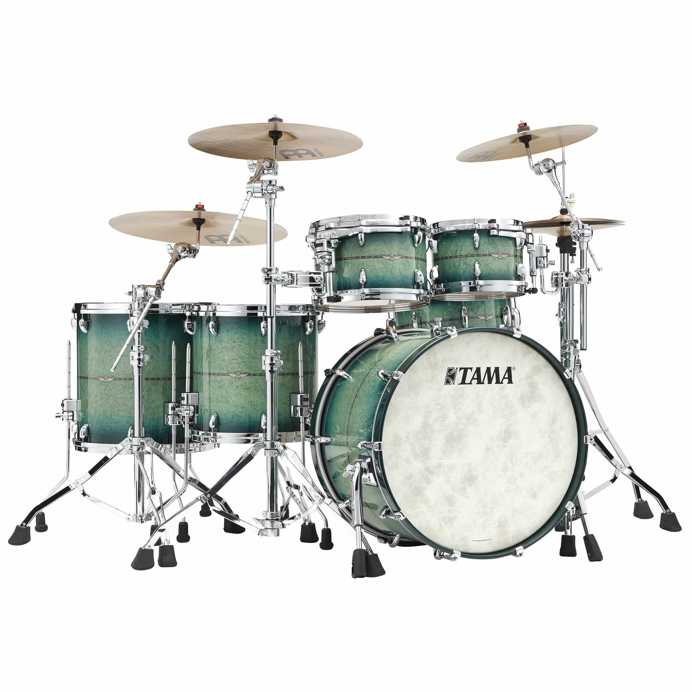 Tama TM52RZSS-CBT Star Maple Factory Vault Shell Kit 5 teilig - Cerulean Bird's Eye Maple/Chrom HW