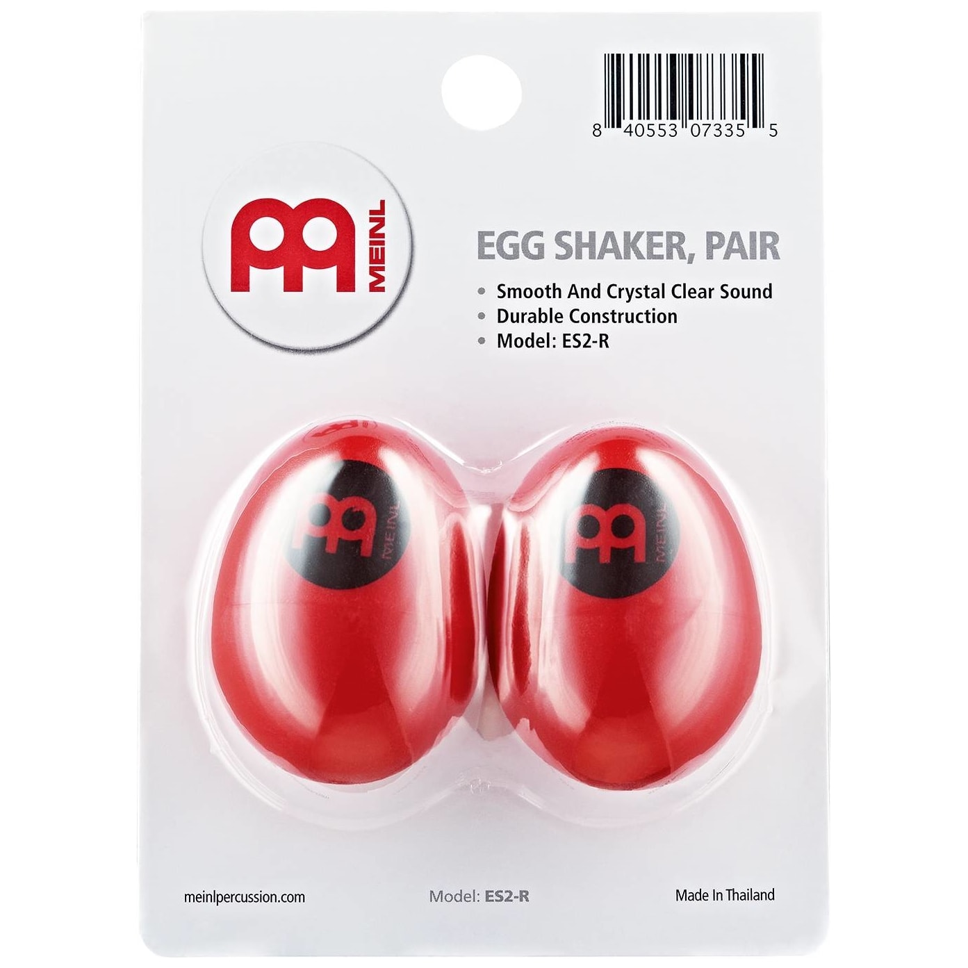 Meinl Percussion - Meinl Percussion ES2-R - Egg Shaker Pair, Red