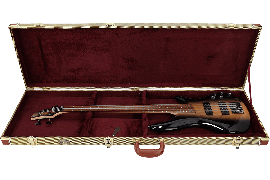 Image of Chicago classic e bass koffer tweed yellow 3 1050x700
