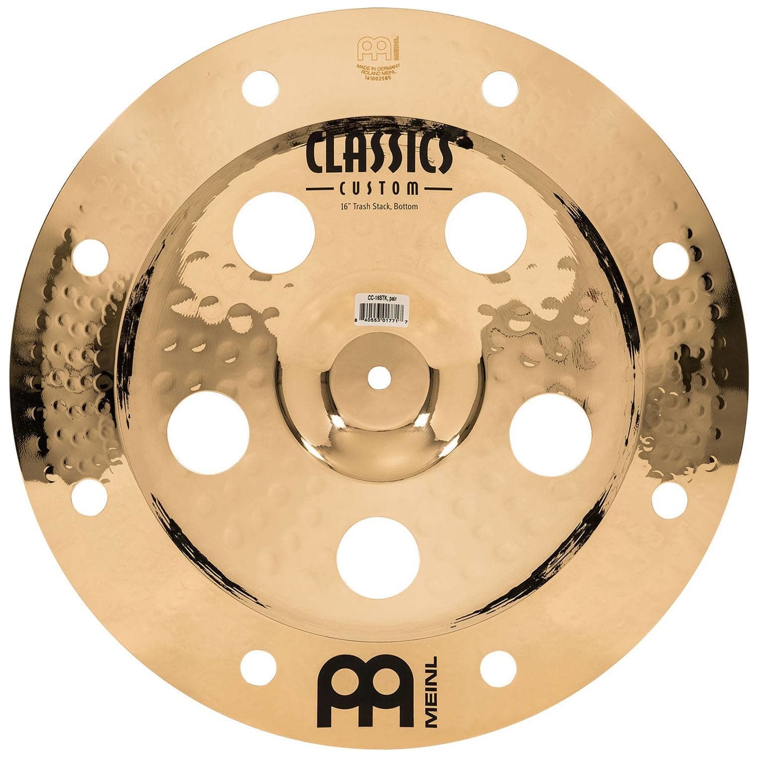 Meinl Cymbals - Meinl Cymbals CC-16STK - 16 Classics Custom Brilliant Trash Stack - 7