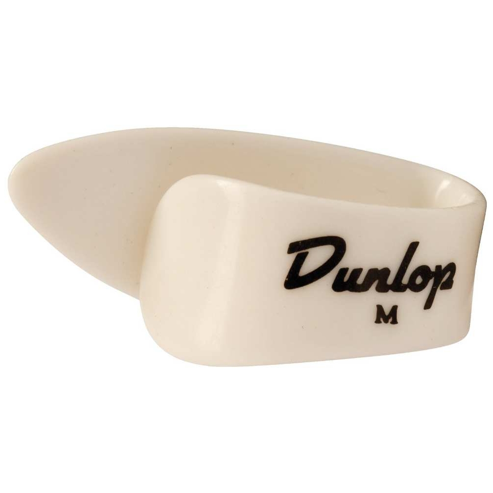 Dunlop - Dunlop 9002P Plastic Thumbpicks Weiss - Medium