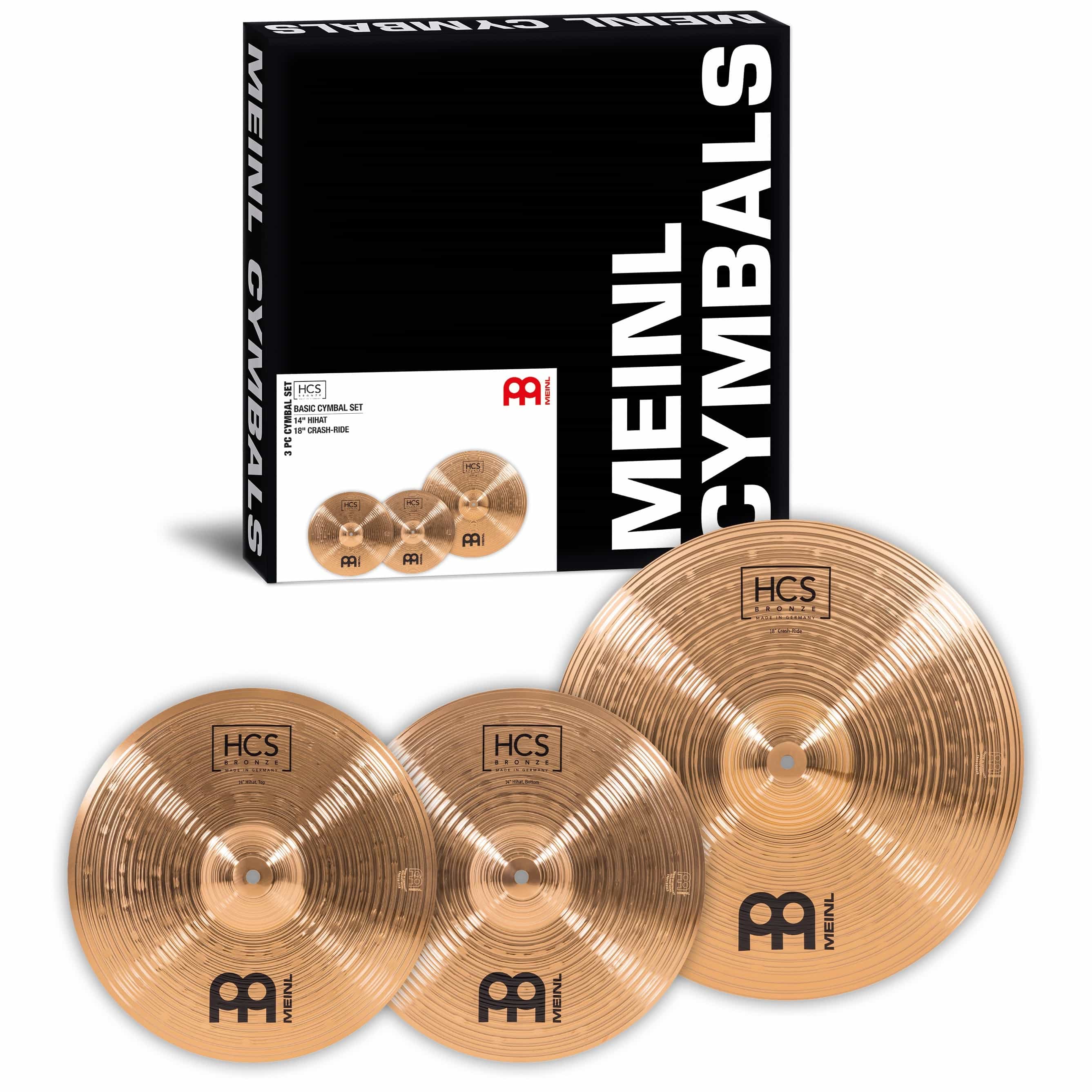 Tama IP52H6W-HBK Imperialstar Drumset 5 pcs. - Hairline Black / Chrom HW + MEINL Cymbals HCS Bronze 8