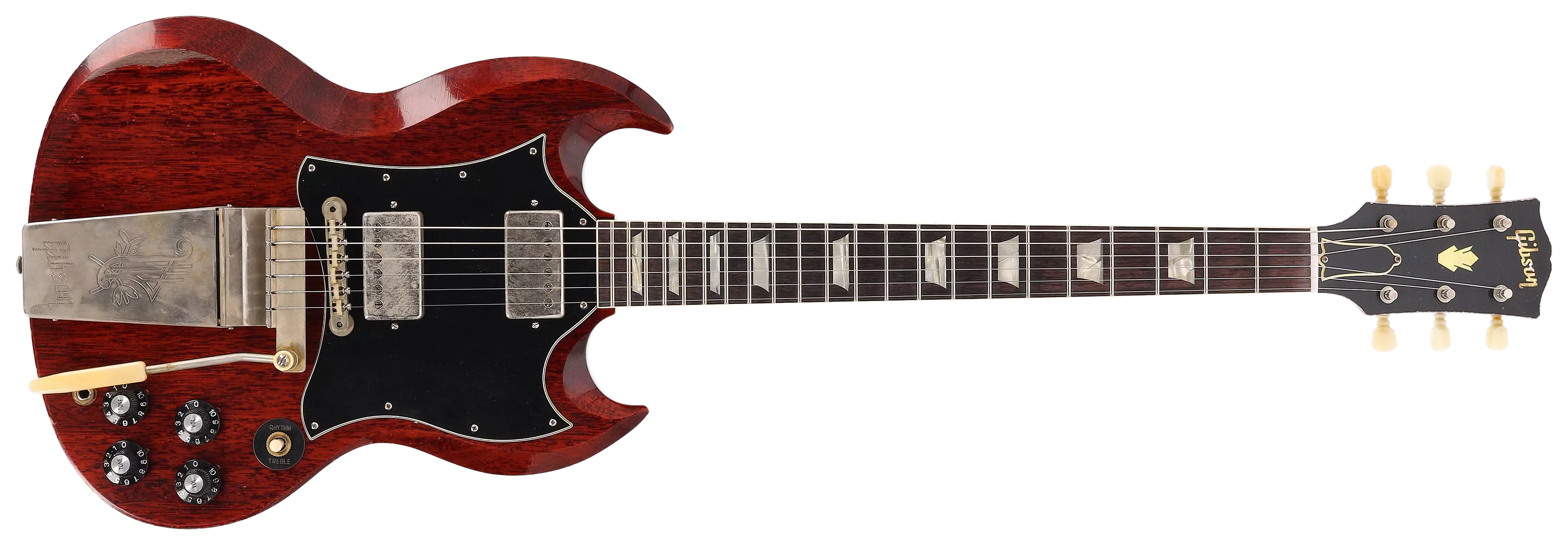 Gibson 64 SG Standard Cherry Long Maestro Heavy Aged Murphy Lab 1