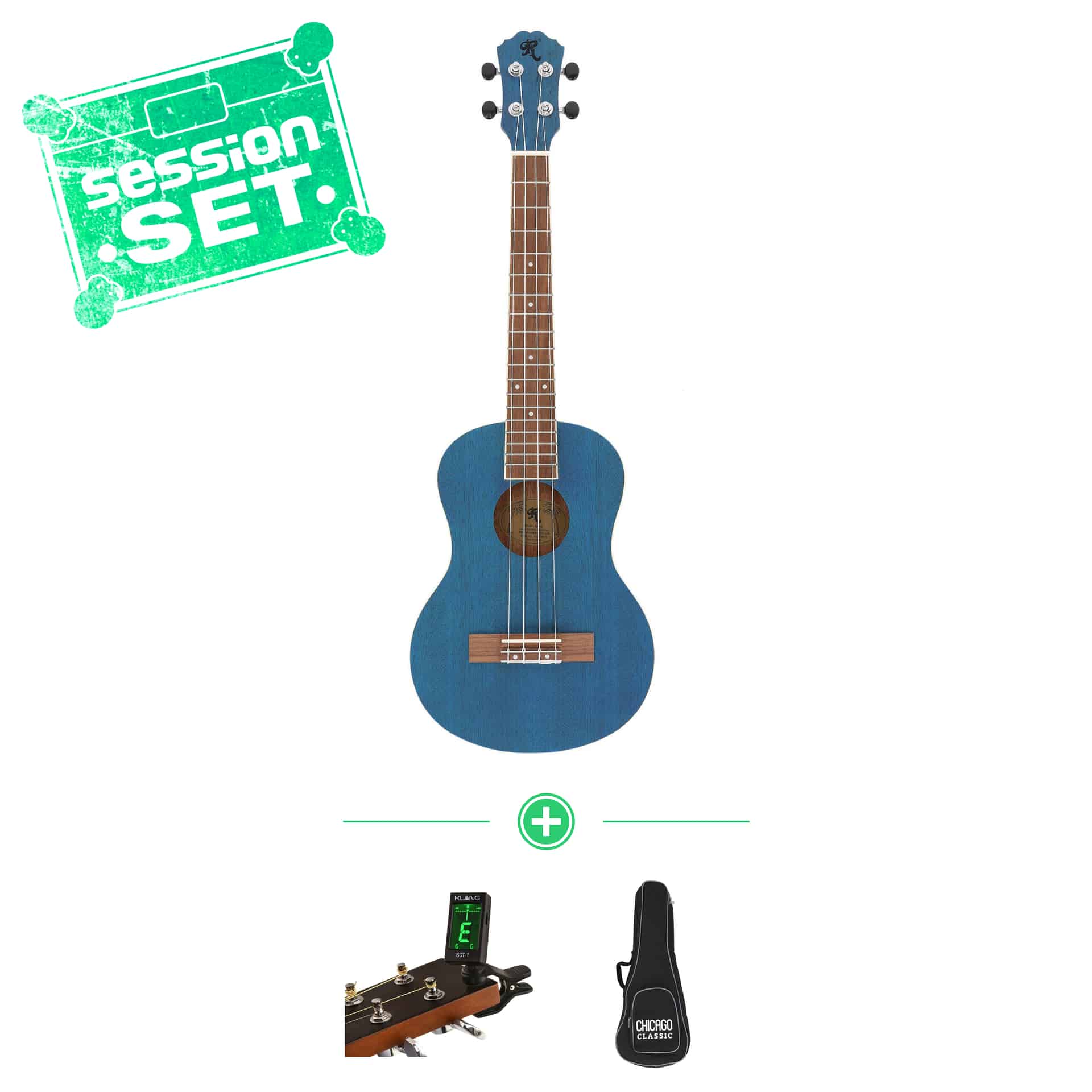 Redwood Candy Tenor Ukulele Blueberry Bliss Set inkl. Bag & Stimmgerät