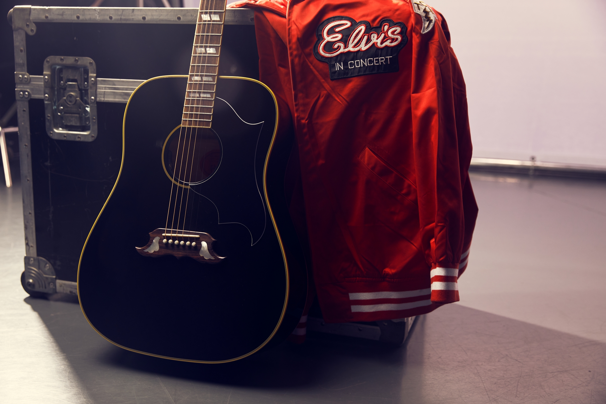 Image of Elvis acoustics  dove 30