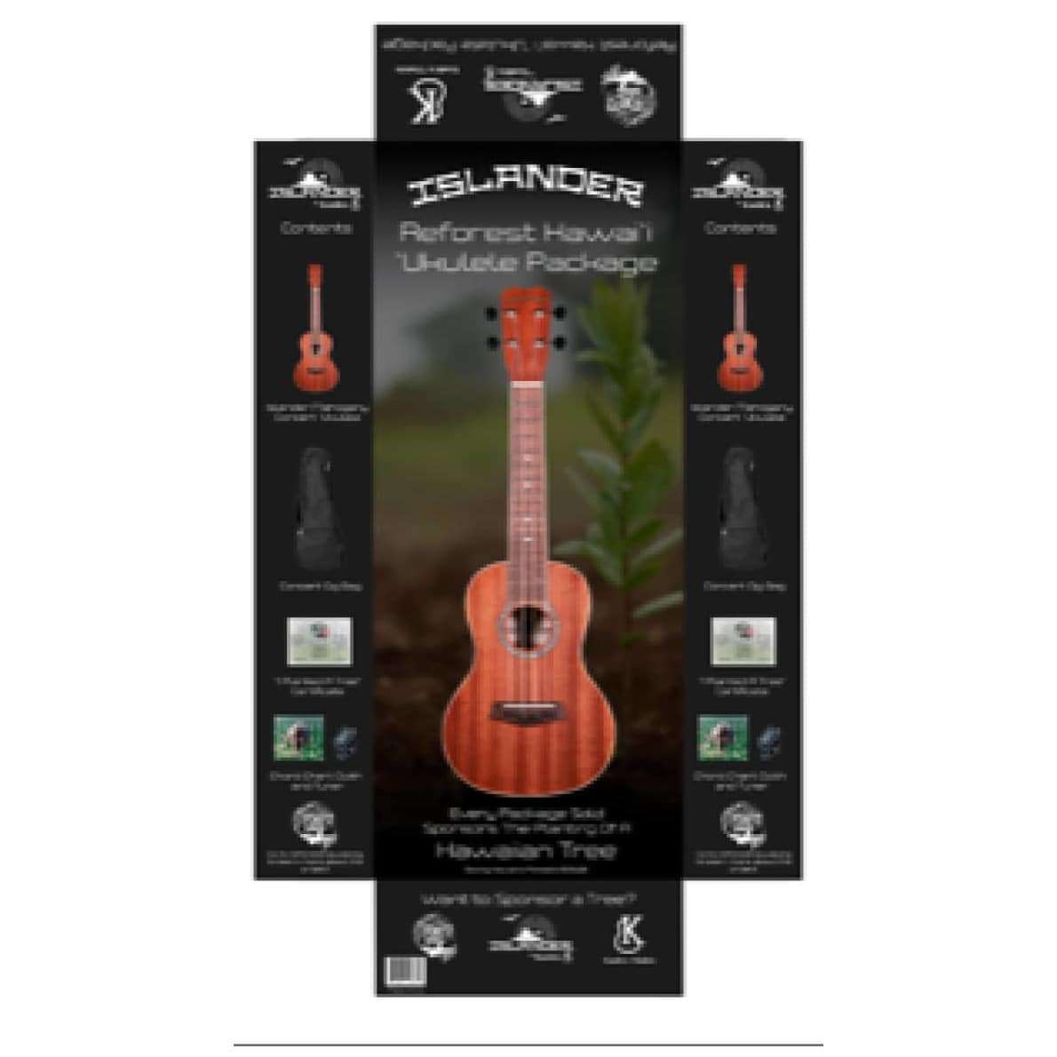 Islander - Islander PAT-BOX Concert Ukulele Reforest Package - 5