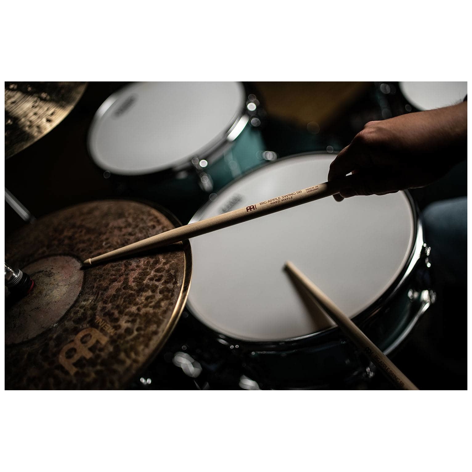 Meinl Stick Brush - Meinl Stick Brush SB124 - Big Apple Swing 5B Drumstick Hard Maple - 3