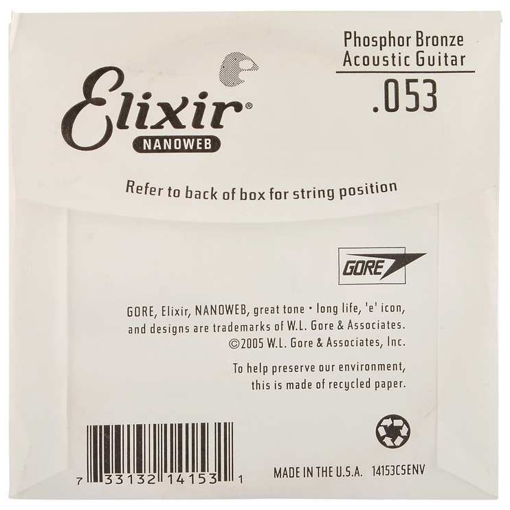 Elixir - Elixir 14153 Einzelsaite 053 Nanoweb Phosphor Bronze - 1