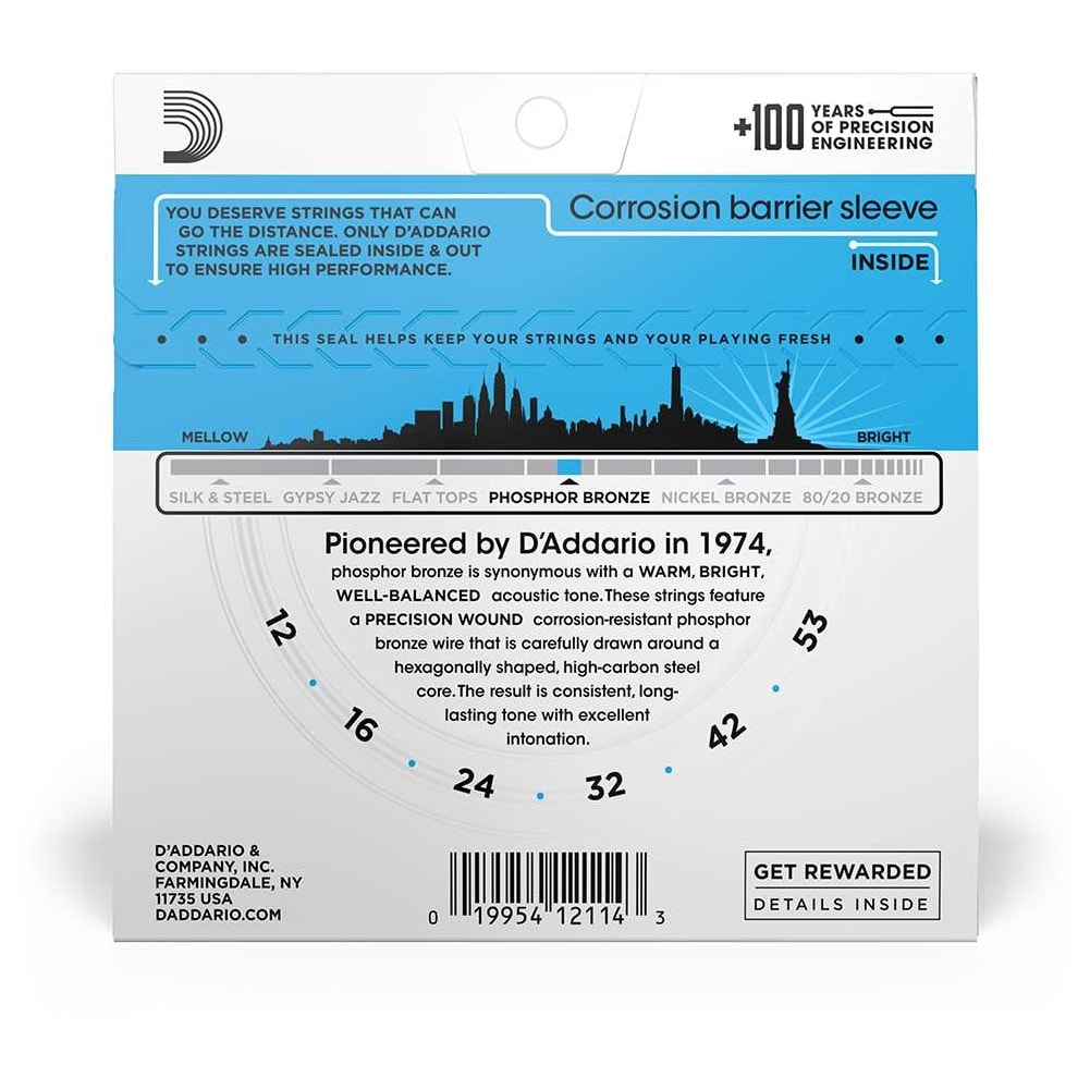 D’Addario - D’Addario EJ16 - Acoustic Phosphor Bronze 012-053 - 2