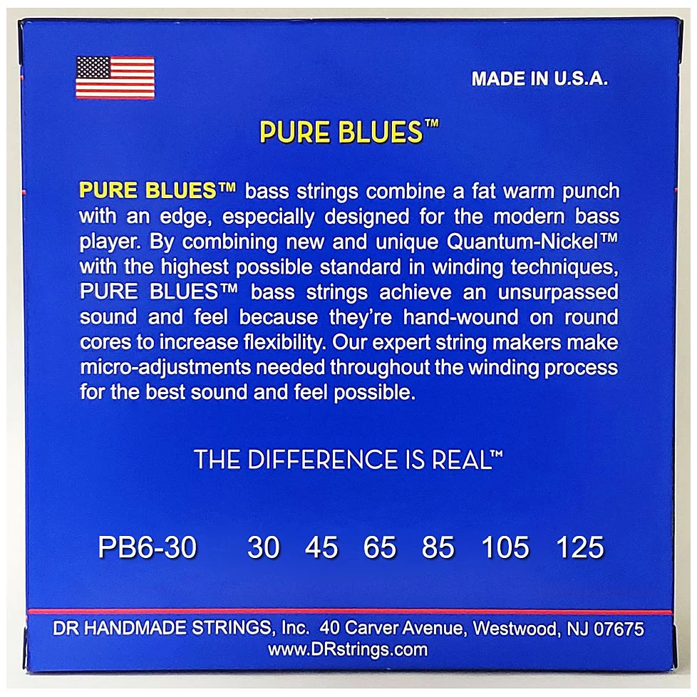 DR Strings Pure Blues PB6-30 .030-125 1