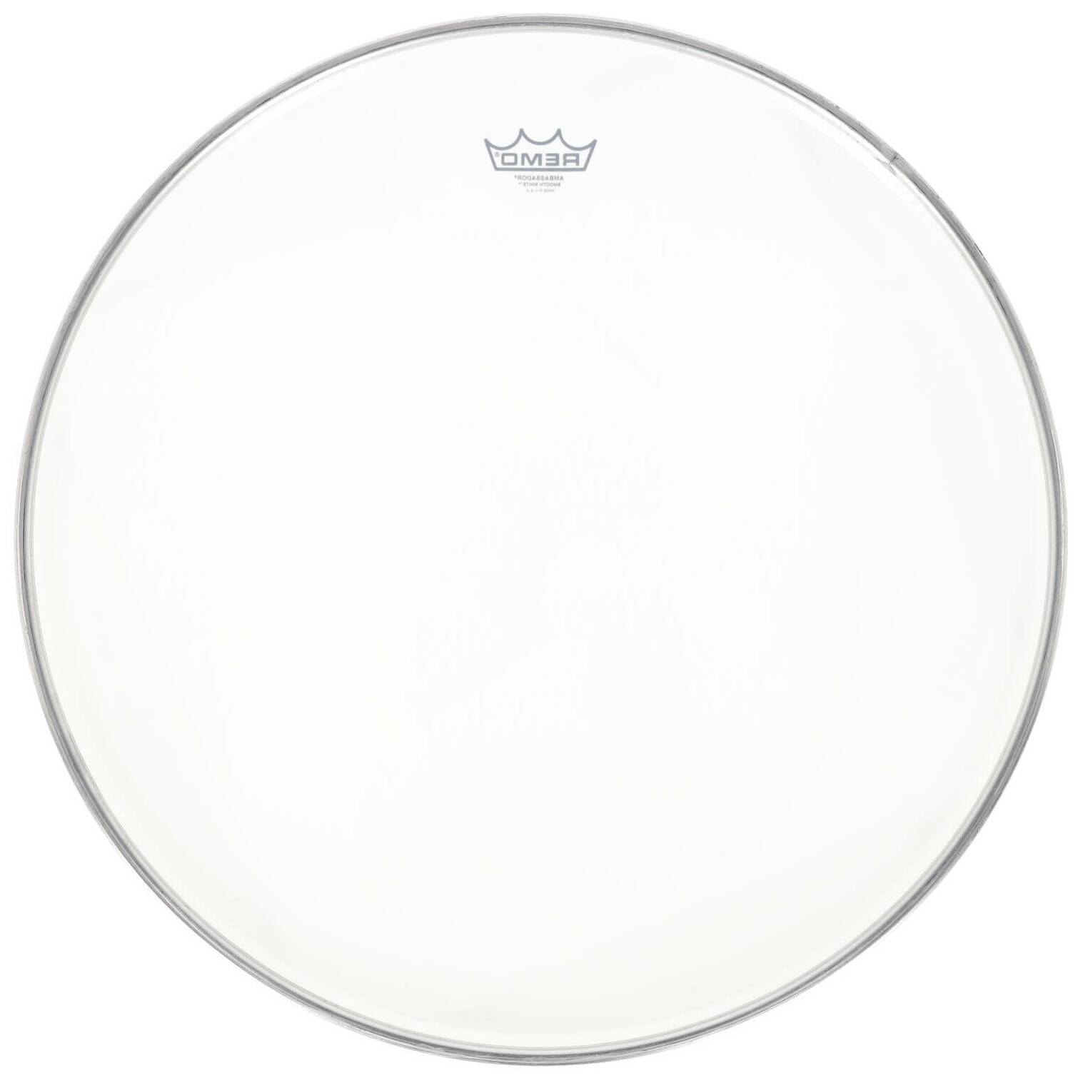 Remo Ambassador - Bass Drum Fell - 22 - Smooth White 1