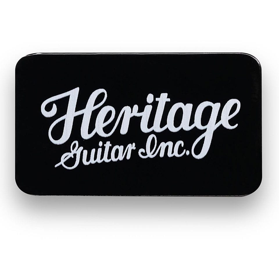 Heritage Celluloid 347 Black Medium 12 Stück Tin Box 1