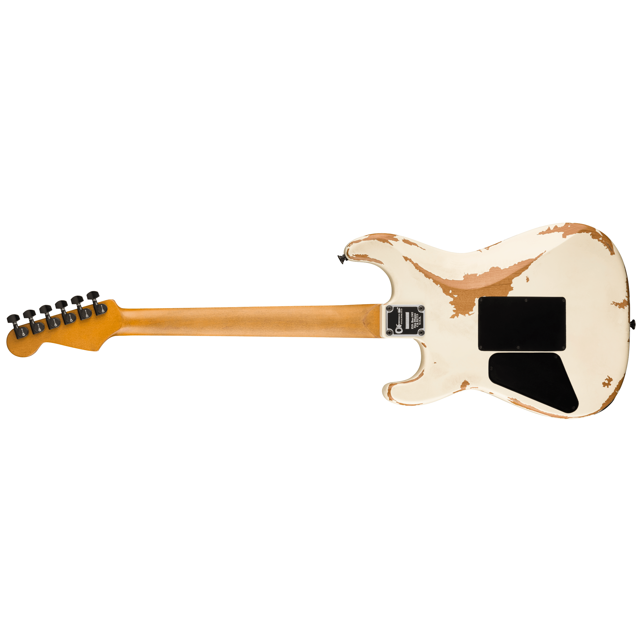 Charvel Pro-Mod REL SRS SD1 HH FR PF - WEATHERD WHITE 2