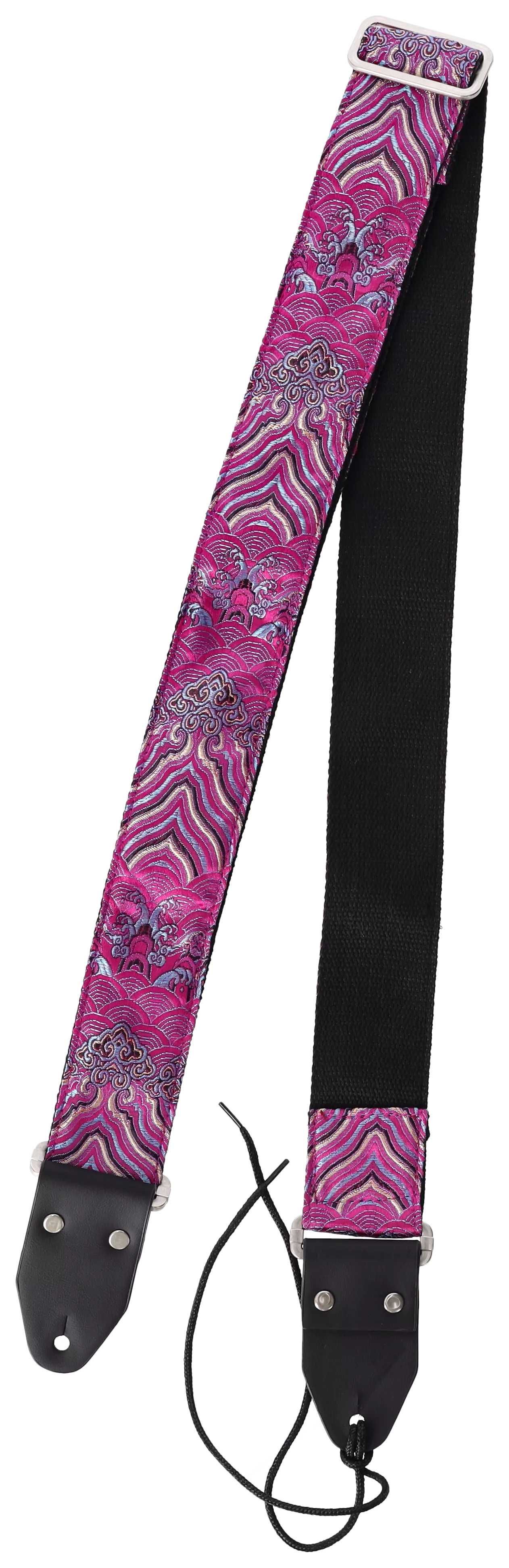 Redwood Instrument Strap Mirage Series - Magenta Rain 5