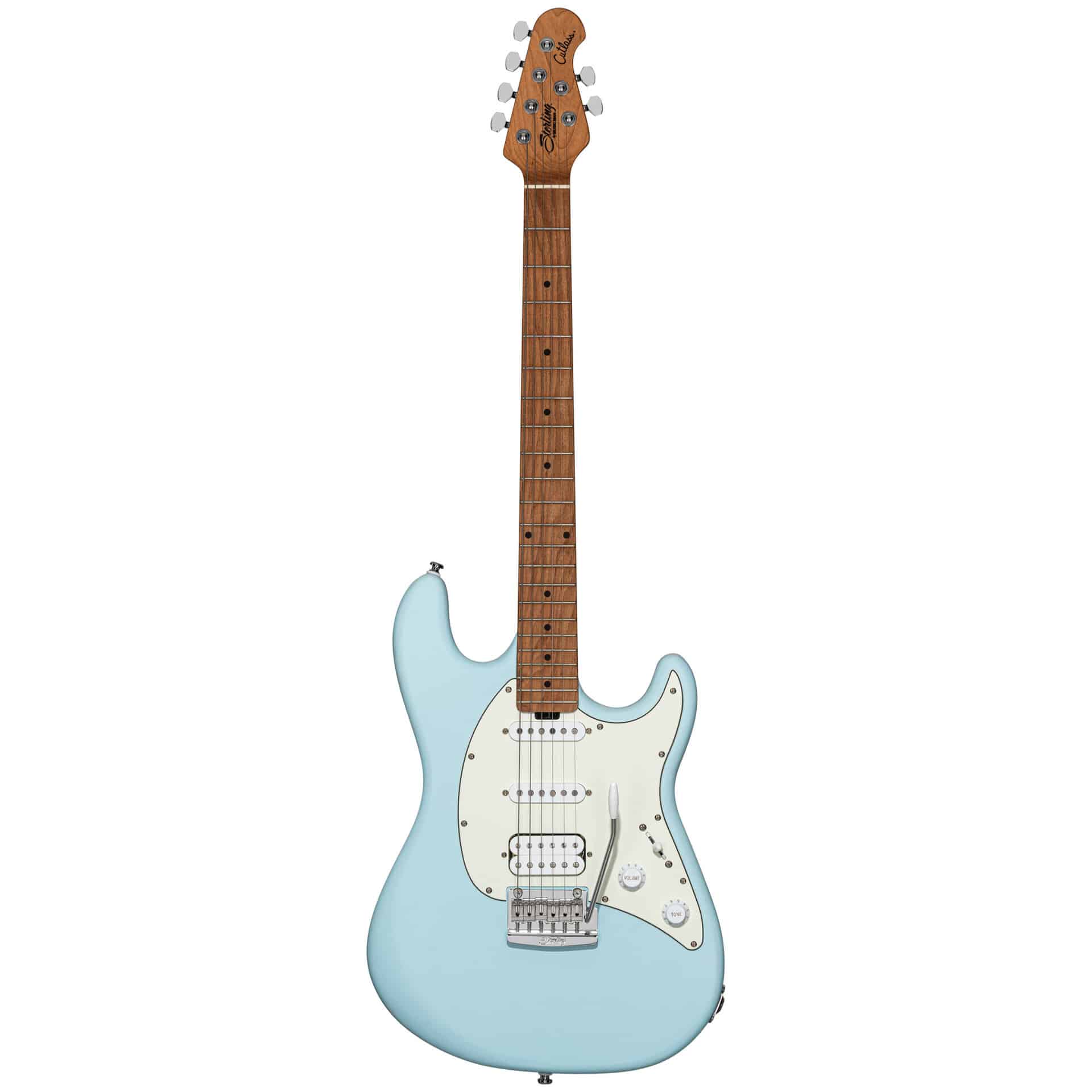 Sterling by Music Man Cutlass HSS Daphne Blue Satin