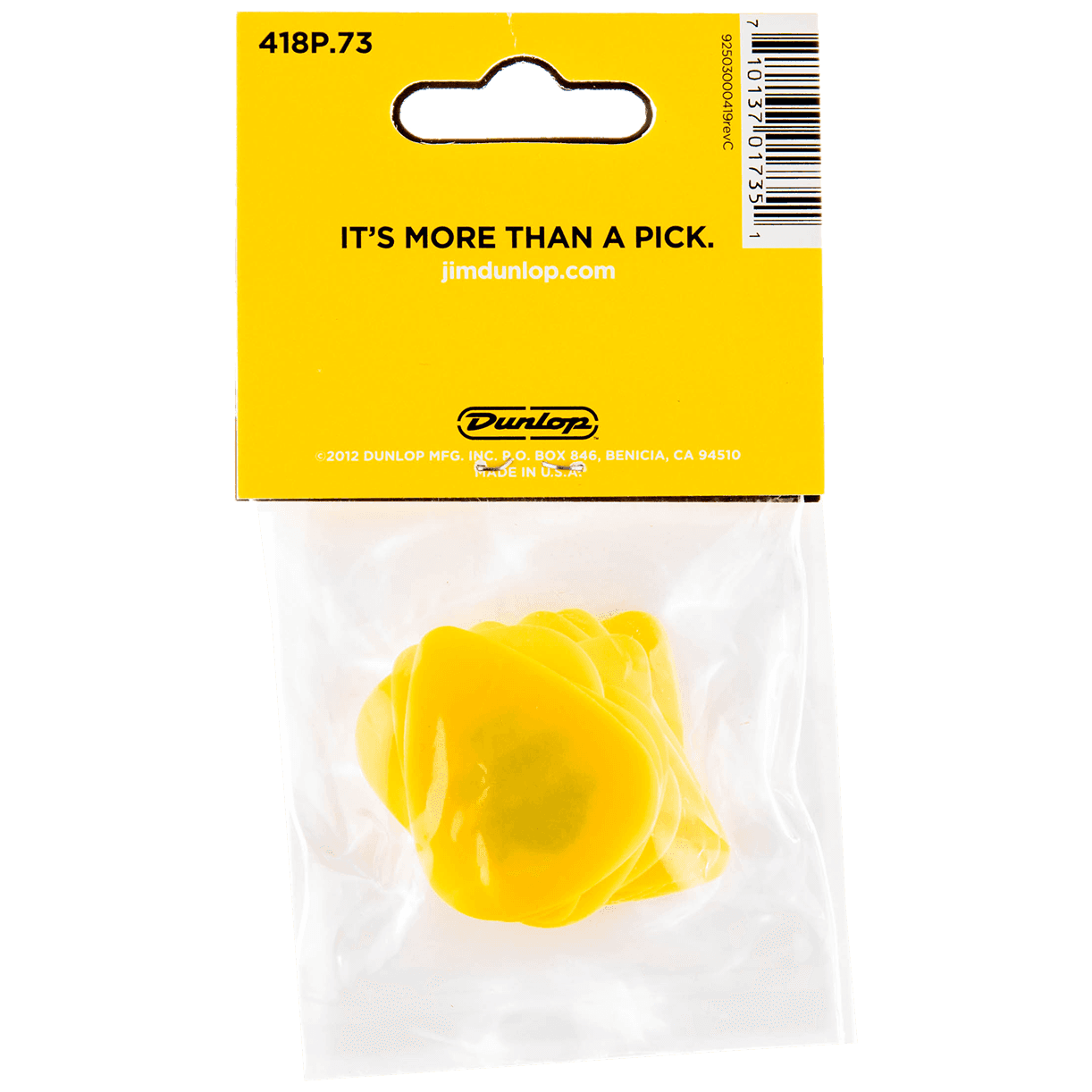 Dunlop Pick Tortex Standard 0.73 Player's Pack 12 Stück 1