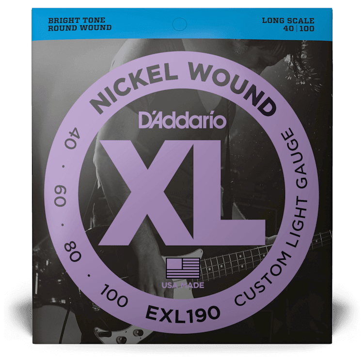 D’Addario - D’Addario EXL190 - XL Bass Nickel Wound, Long Scale 40-100
