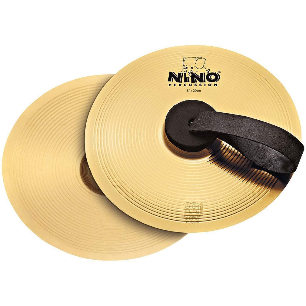 Nino Percussion BR20 Brass Cymbal Pair 8"