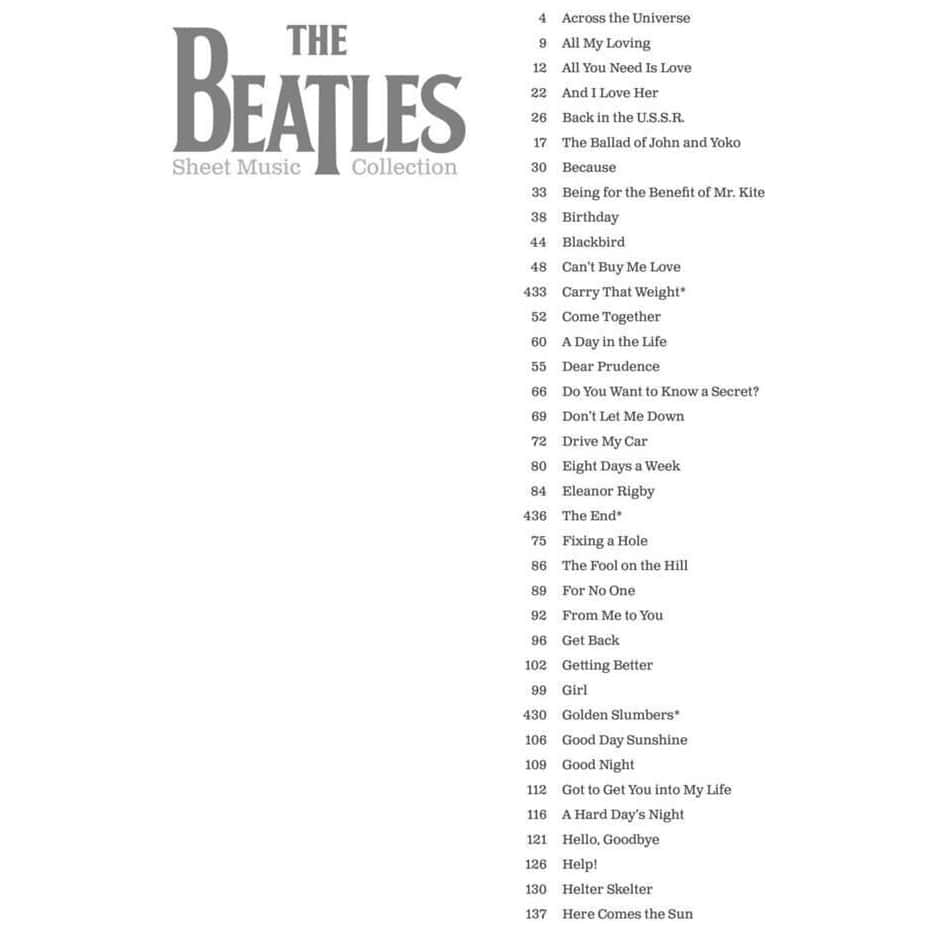 Hal Leonard The Beatles Sheet Music Collection 1