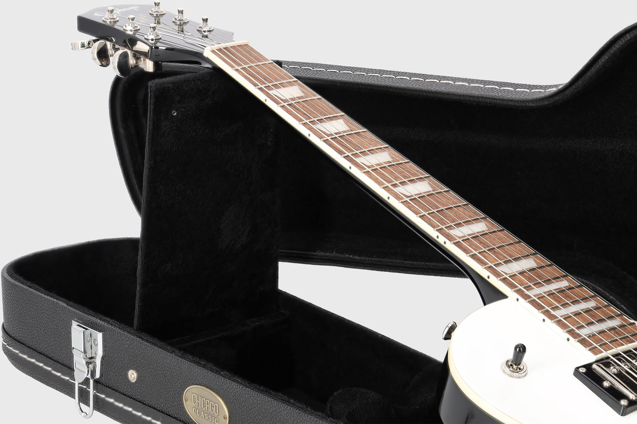 Image of Chicago classic e gitarre les paul koffer schwarz 10 grau 2100x1400