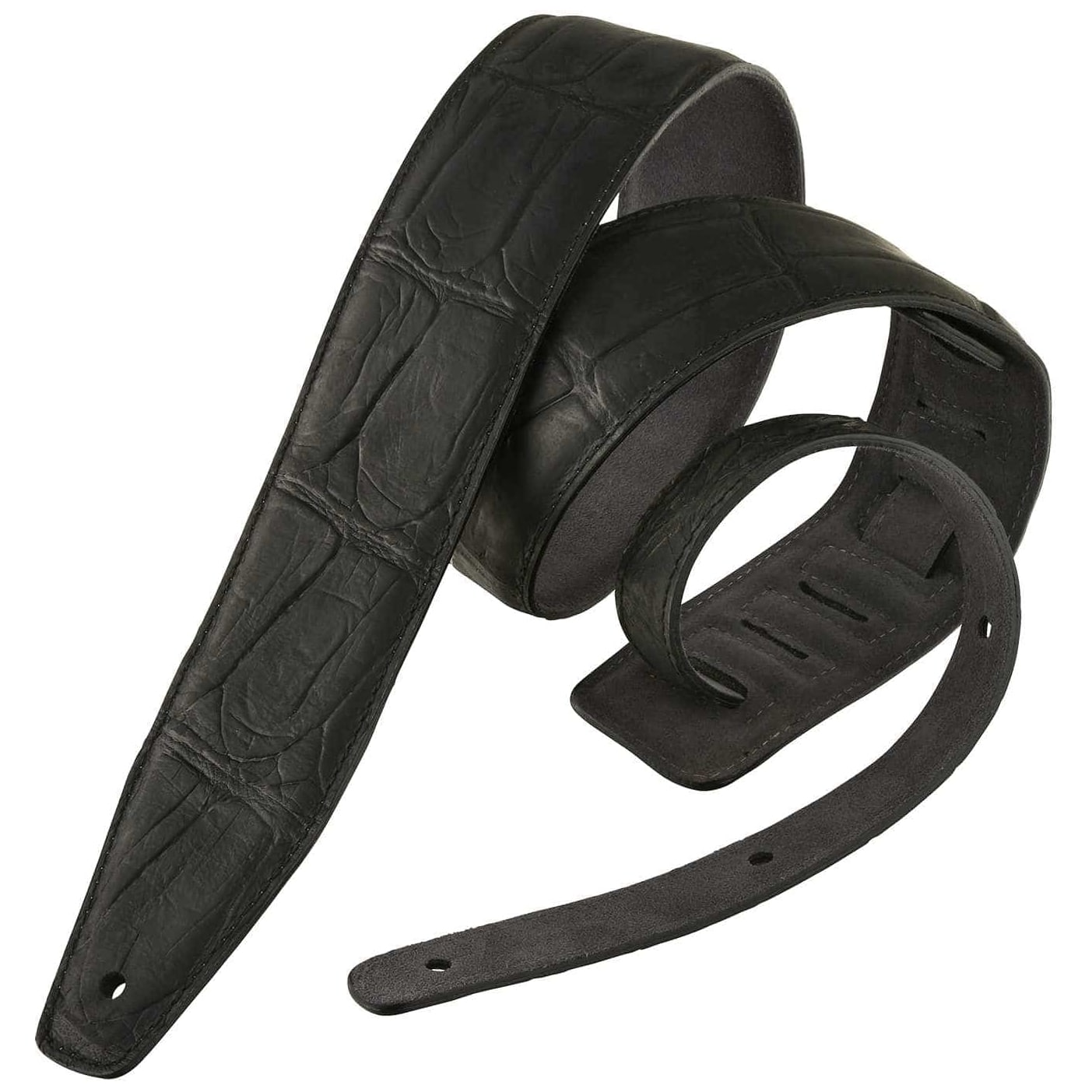 Bourbon Strap Guitar - Bourbon Strap Guitar Crocodile Black
