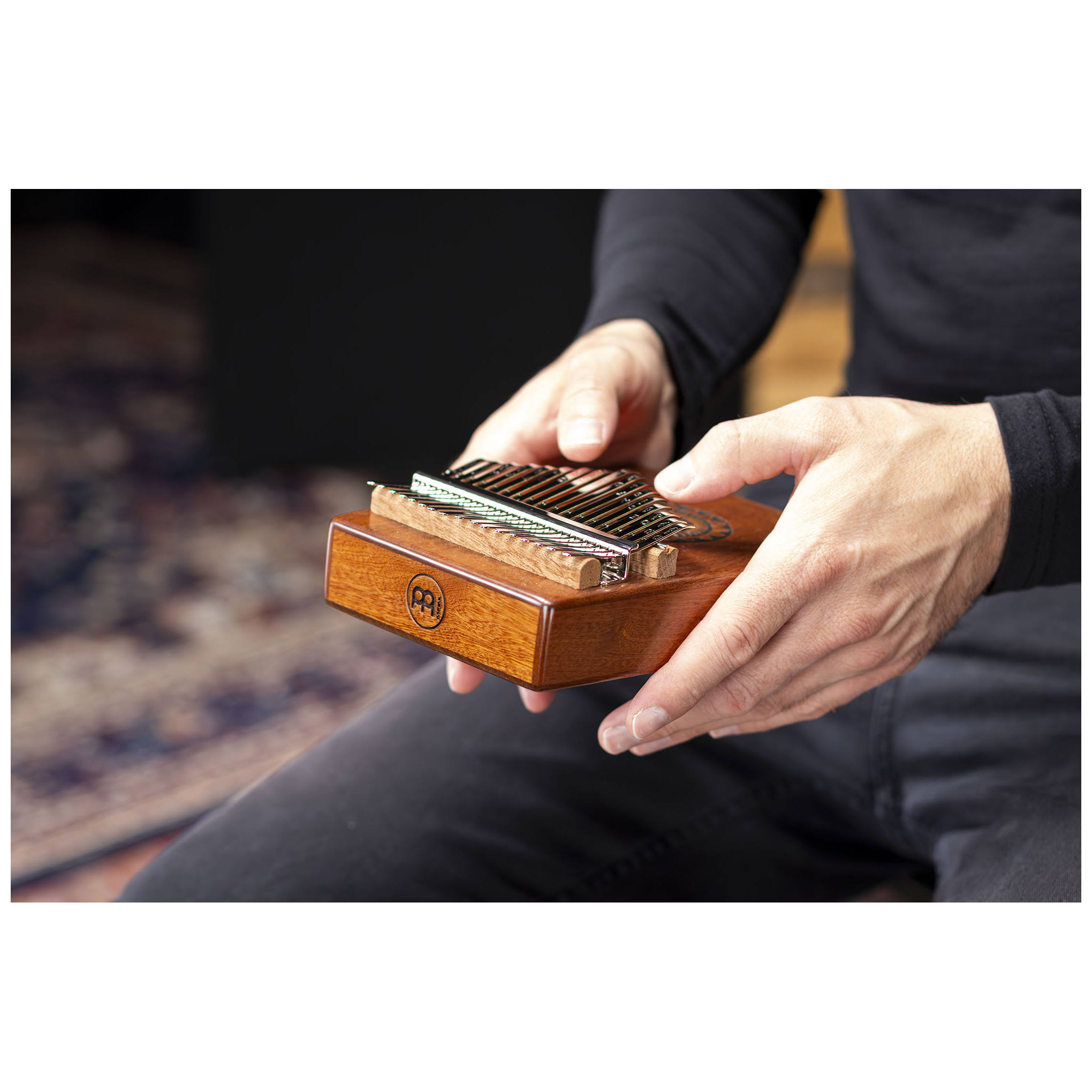 Meinl Percussion KA17SU - Sound Hole Designer Kalimba, Sun 16