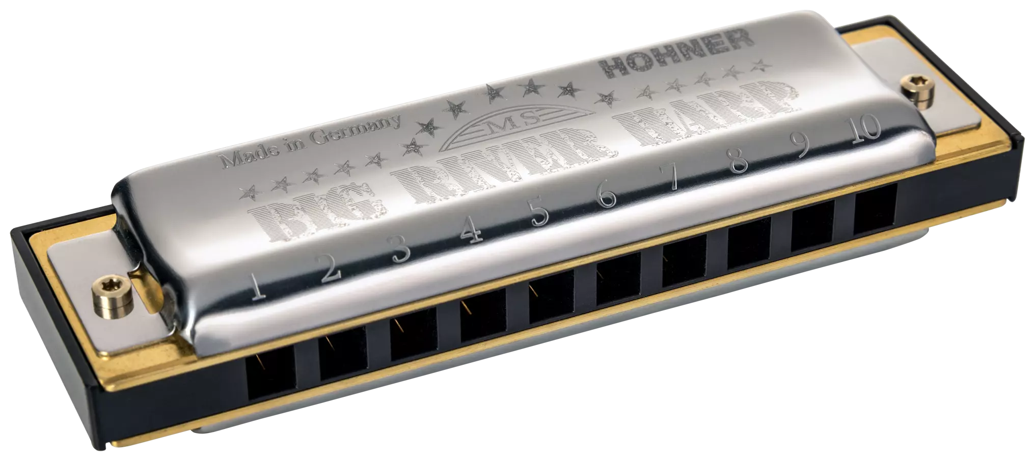 Hohner Big River Harp MS, C/G/A, Pro Pack 1