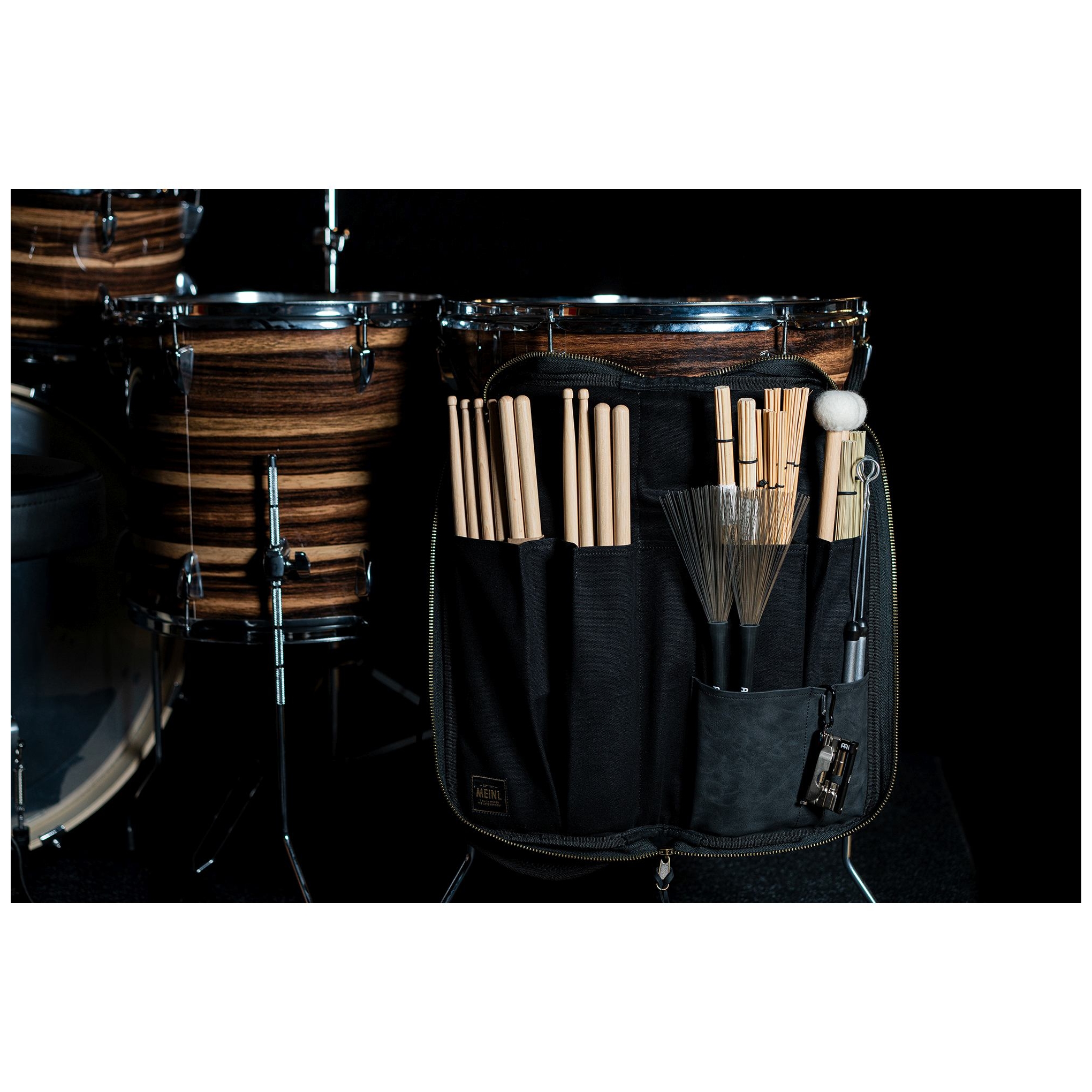 Image of Meinl cymbals mwsbk canvas collection stick bag, classic black 10028397 5