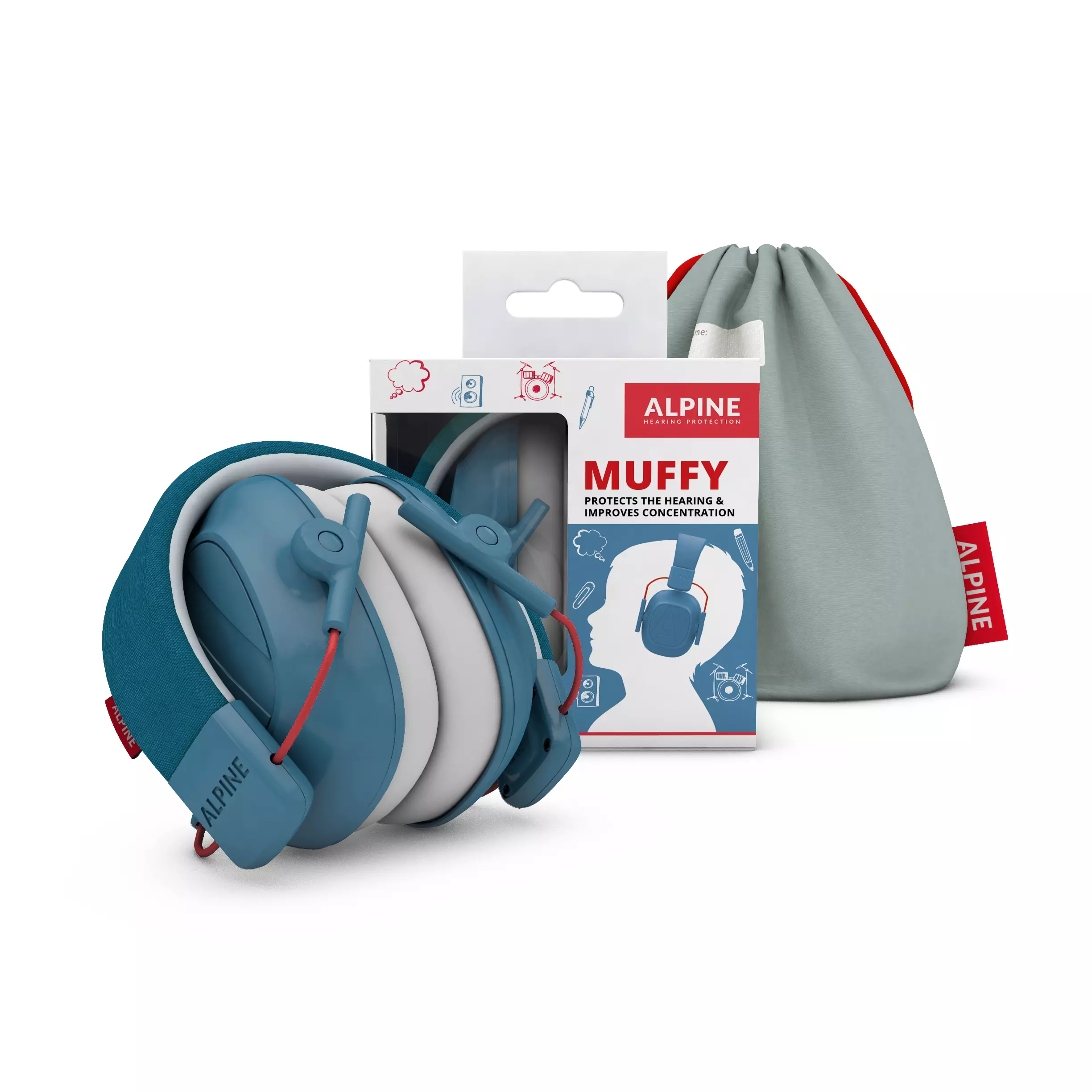 Alpine Hearing Protection Muffy Kids Blue 8