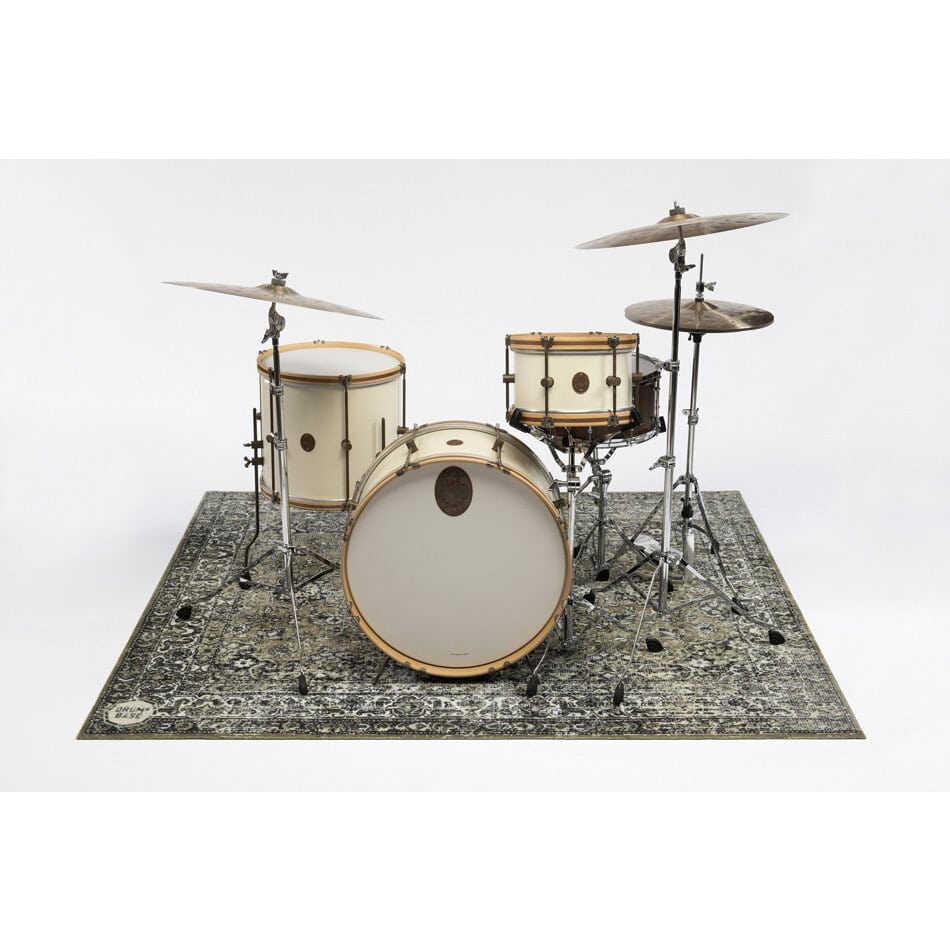 DRUMnBASE 185 x 160 cm Vintage Drum Mat Green 4