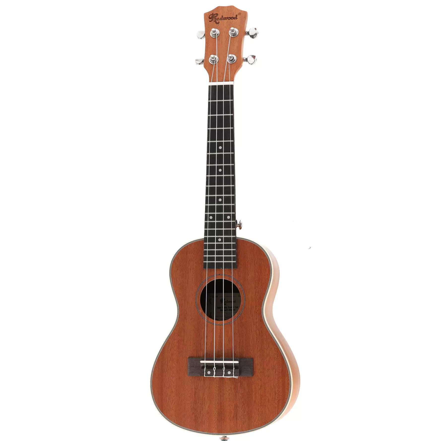 Redwood Hula-Maha Sapele Top Concert Ukulele 6