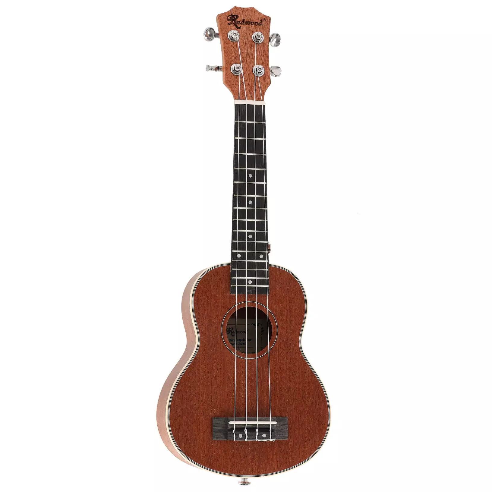 Redwood Hula-Maha Sapele Top Soprano Ukulele 4