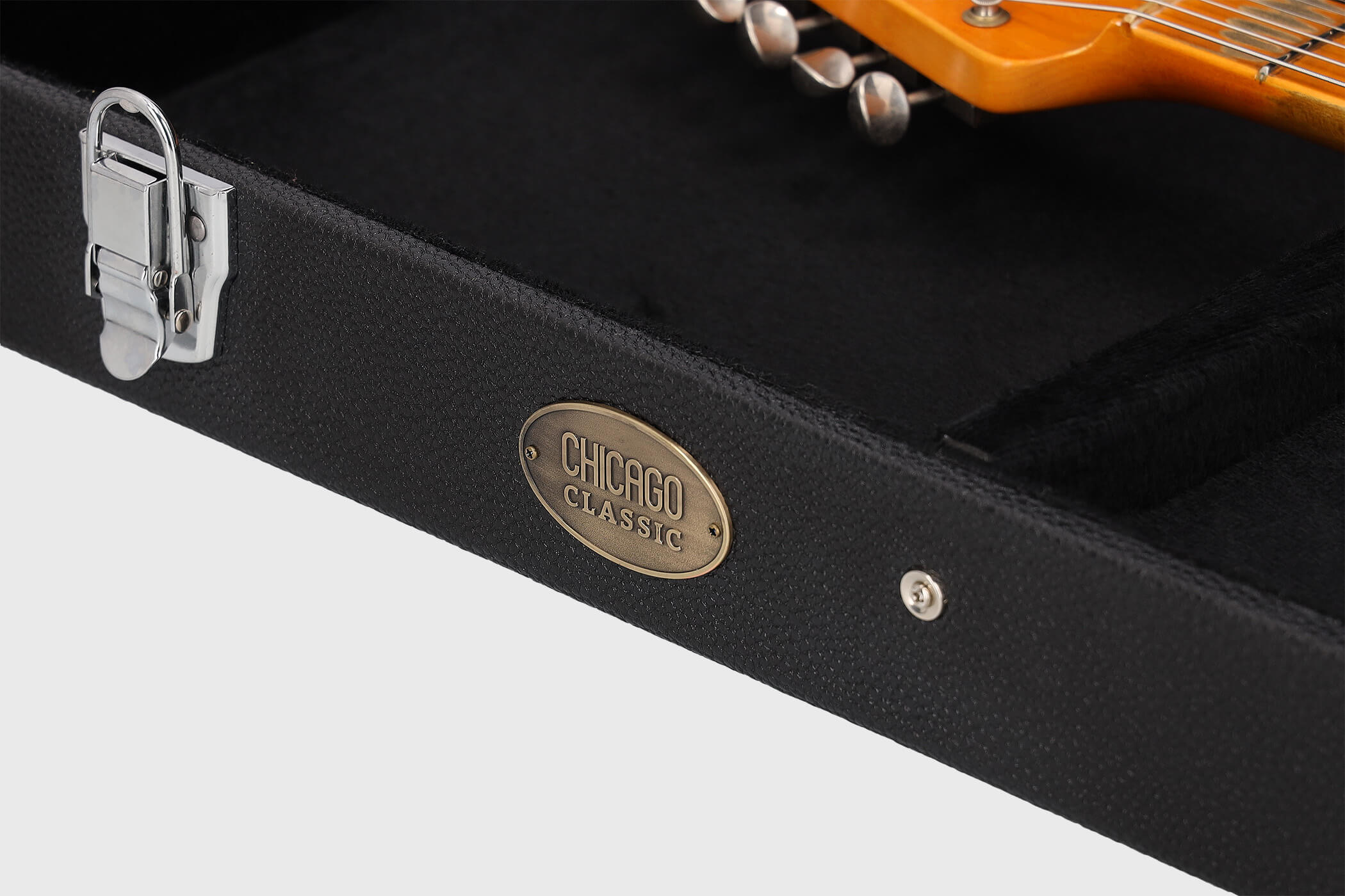 Image of Chicago classic e gitarre rechteckkoffer large schwarz 4 grau 2100x1400
