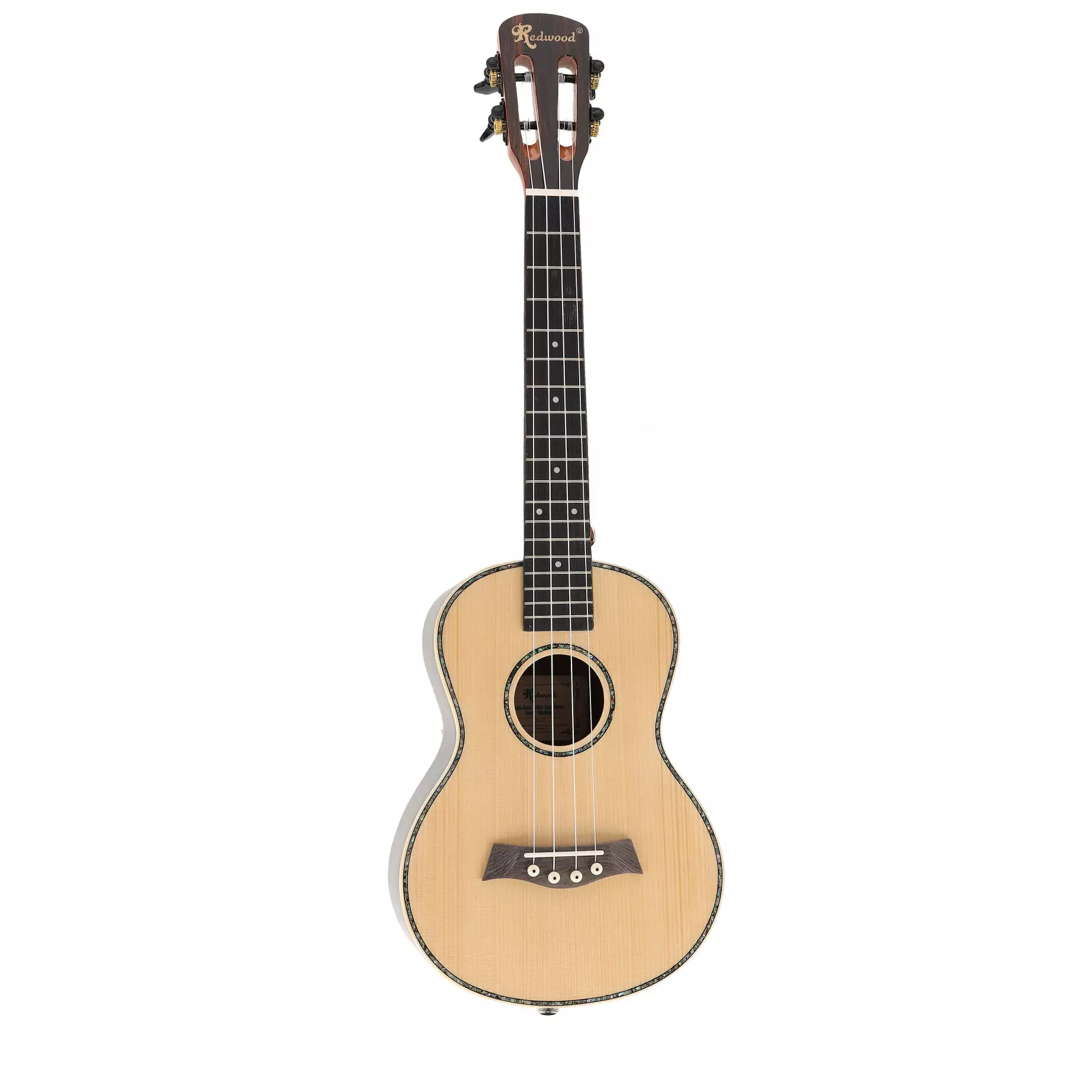 Redwood Halo-Halo Solid Top Gloss Tenor Ukulele 7