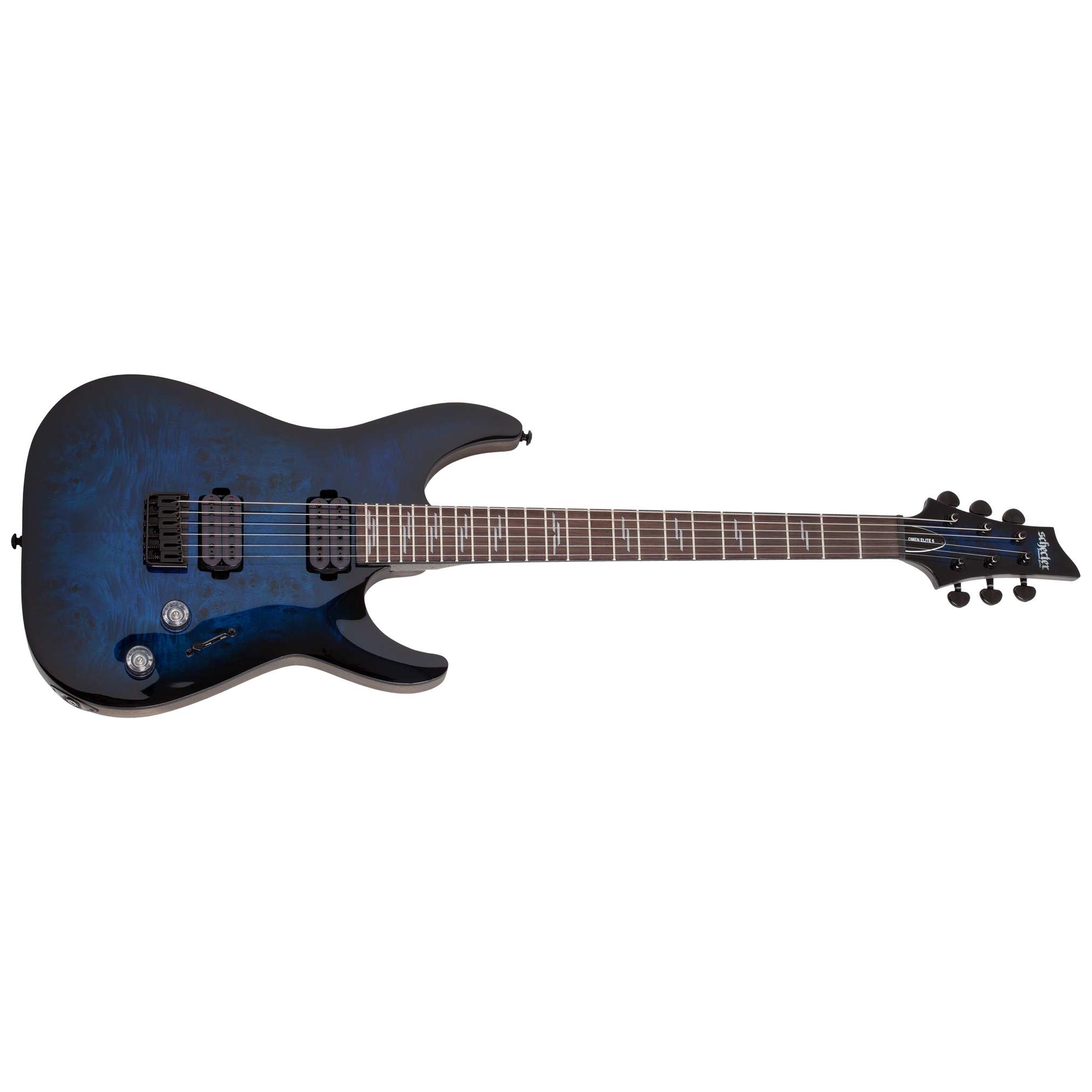 Schecter - Schecter Omen Elite 6 See Thru Blue Burst - 1