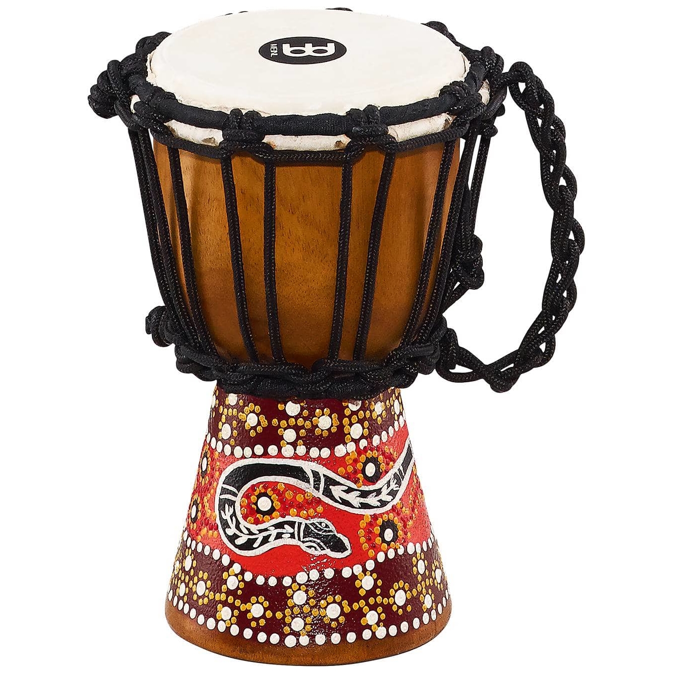 Meinl Percussion - Meinl Percussion HDJ5-XXS - 4 1 2 African Style Mini Djembe, Python Design