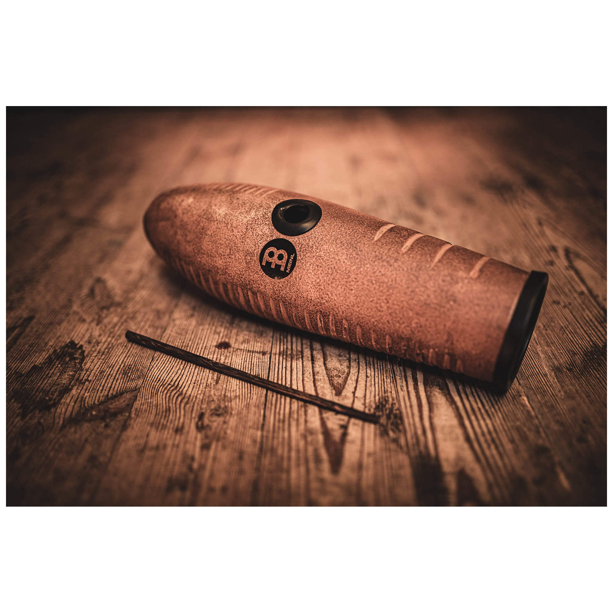 Image of Meinl percussion gu7br  fiberglass güiro, brown 10022827 1