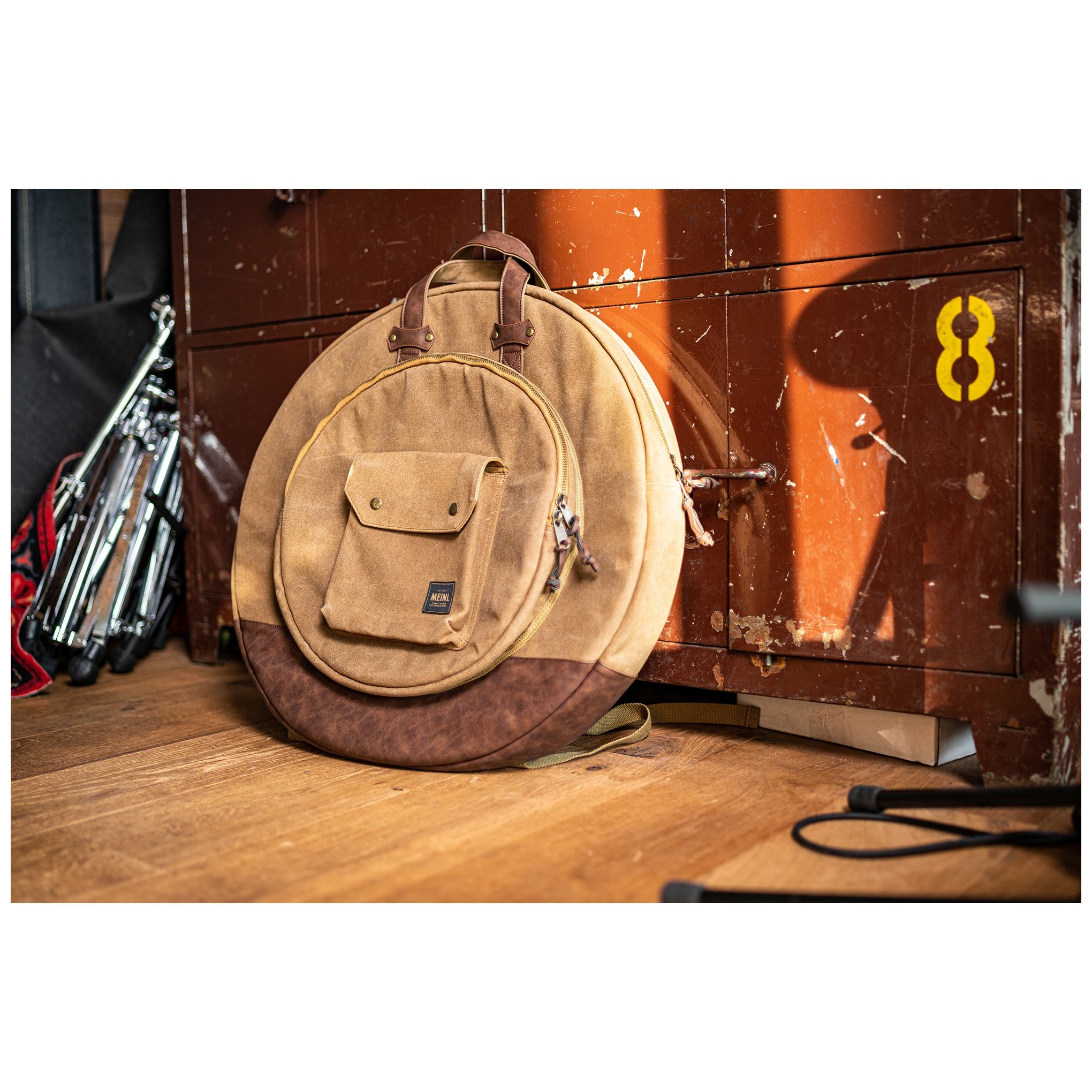 Image of Meinl cymbals mwc22kh 22 canvas collection cymbal bag  vintage khaki 10028396 5