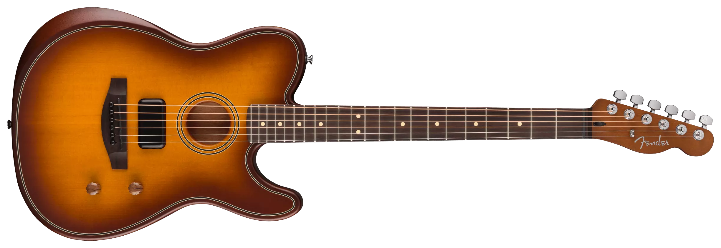 Fender Acoustasonic Standard Telecaster Honey Burst 4