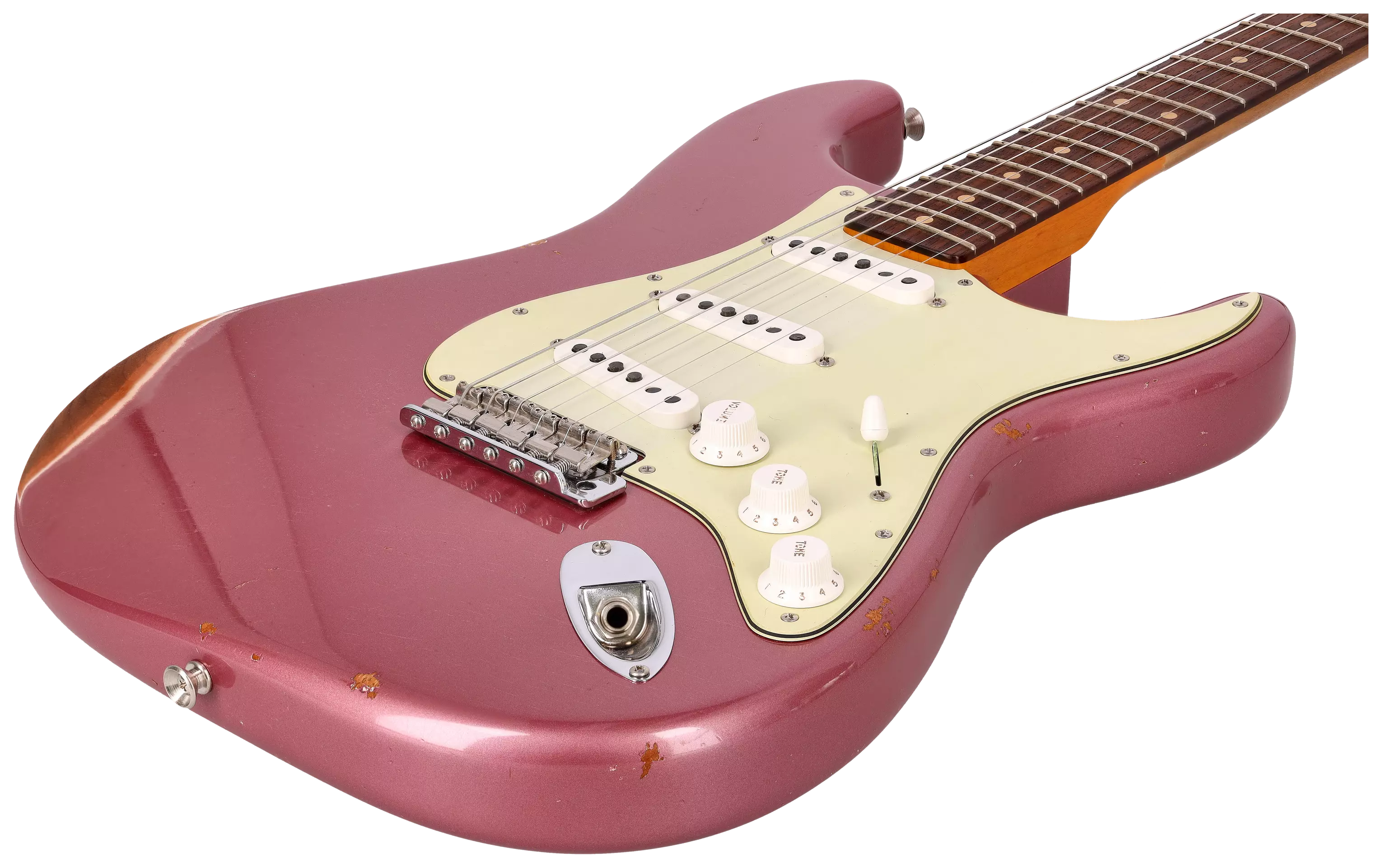 Fender Custom Shop 1963 Stratocaster Relic Aged Burgundy Mist Metallic #1 7