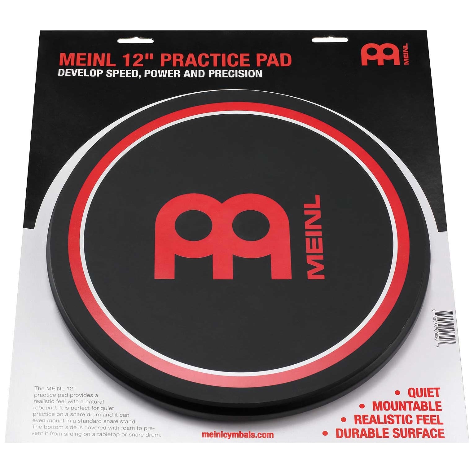 Meinl Cymbals - Meinl Cymbals MPP-12 - 12 Practice Pad - 3