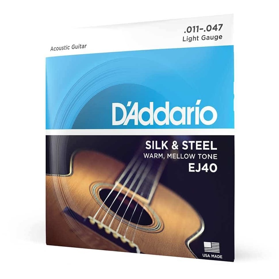 D’Addario - D’Addario EJ40 - Acoustic Folk Guitar Silk Steel 011-047 - 6