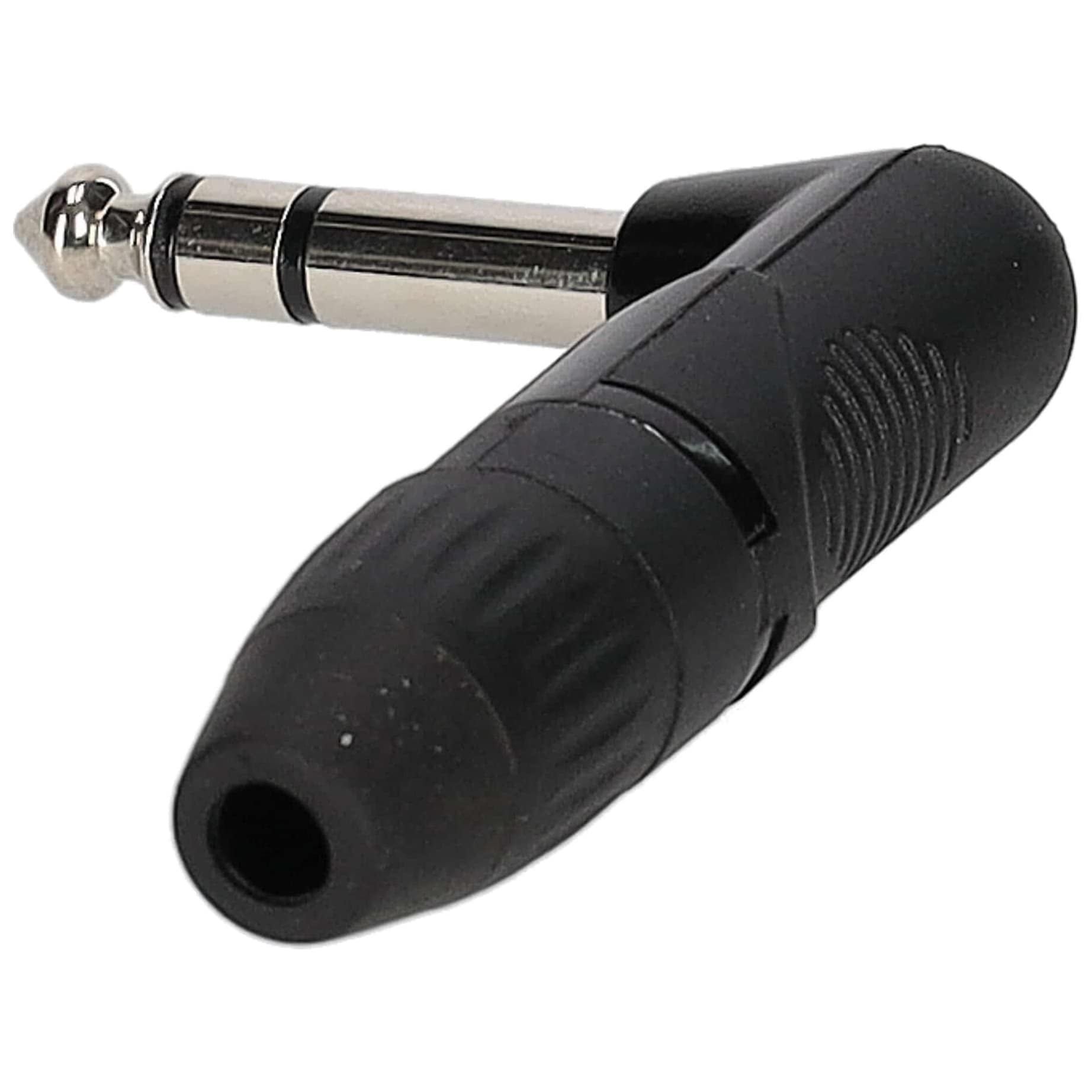Klang - Klang Winkel Stereoklinkenstecker 6,3mm schwarz - 1
