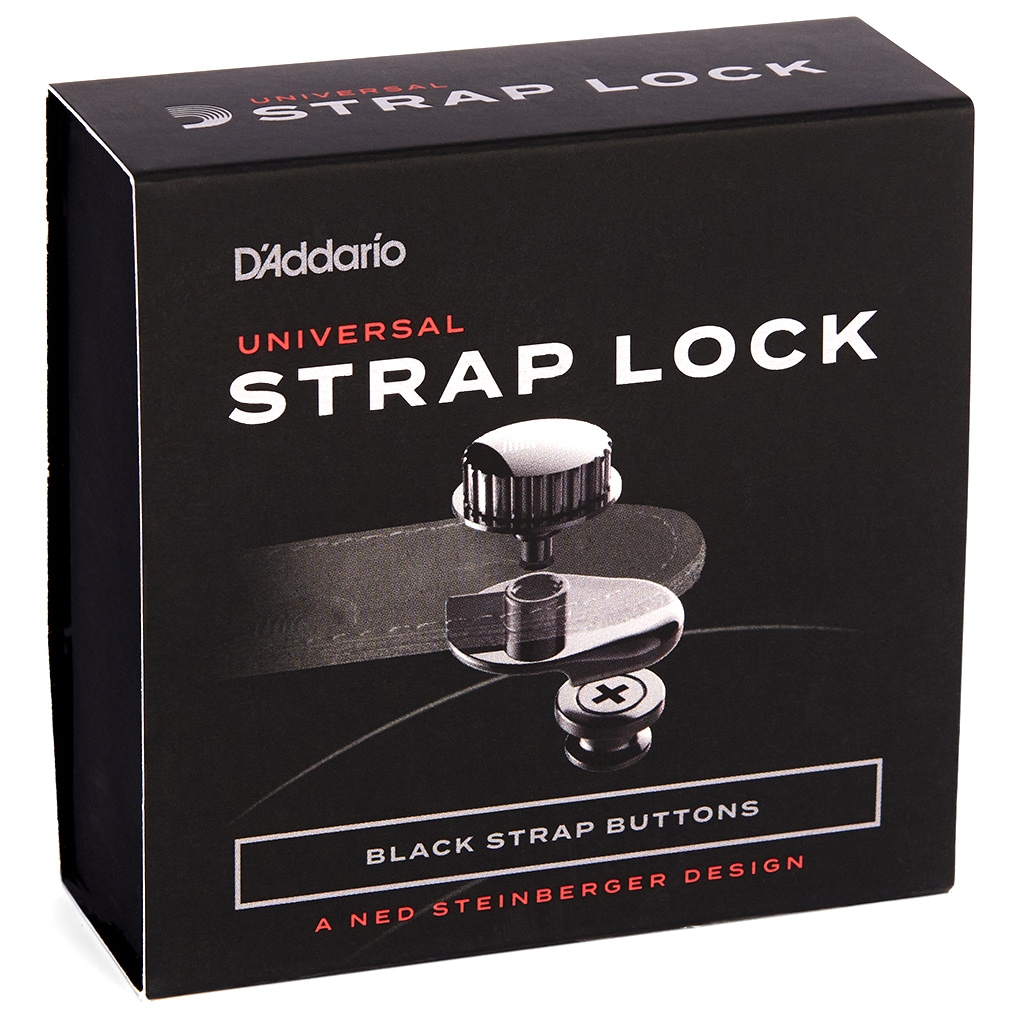 Image of D’addario pw sls 01  universal strap lock system  black 10001838 3