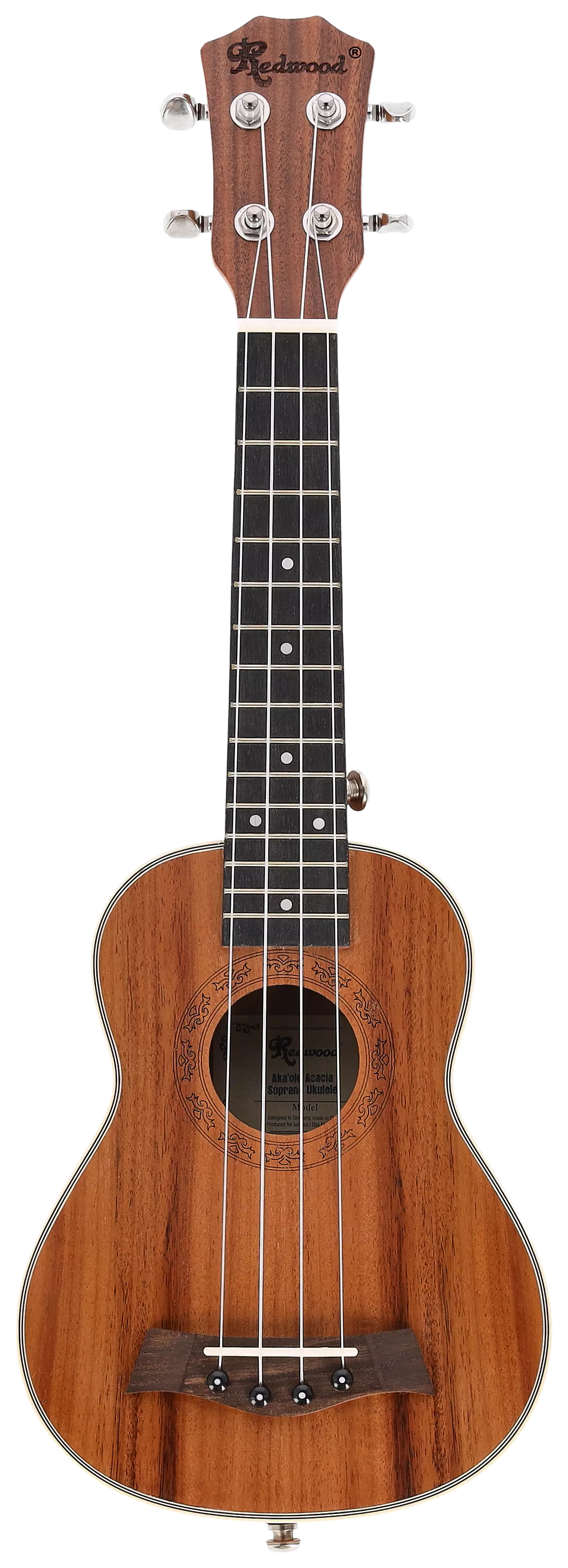 Redwood Aka'olu Soprano Ukulele Acacia