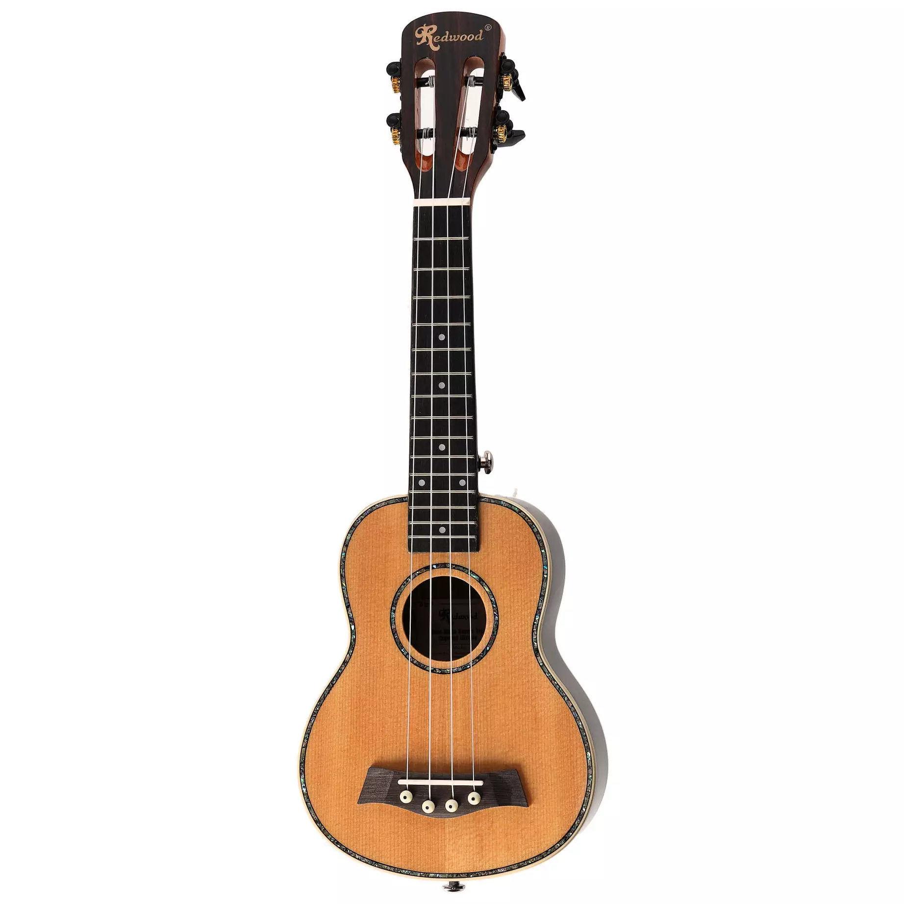 Redwood Halo-Halo Solid Top Gloss Soprano Ukulele 6