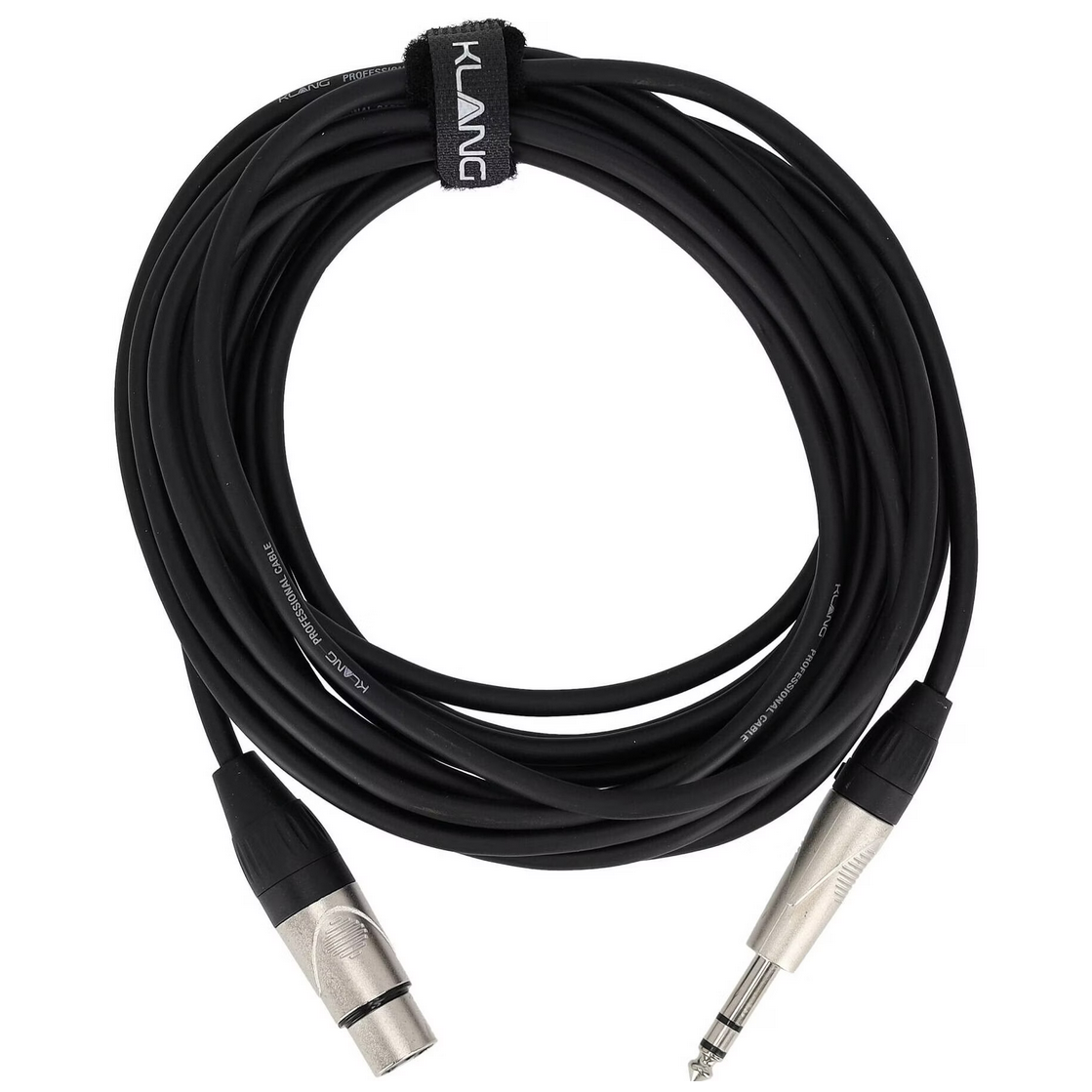 Klang Mikrofonkabel PRO, 3 Meter XLR female - 6,3 Klinke , male, stereo 2