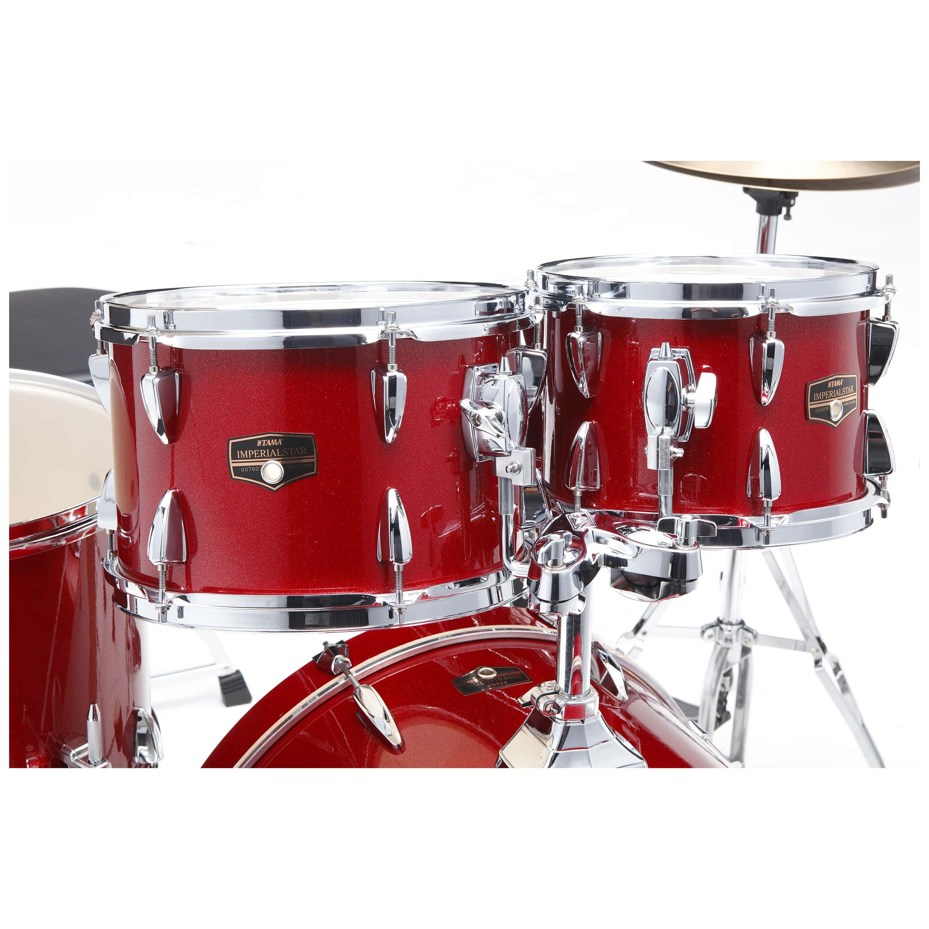 Tama IP50H6W-BRM Imperialstar Drumset 5 teilig  - Burnt Red Mist/Chrom HW + MEINL Cymbals HCS Bronze 1