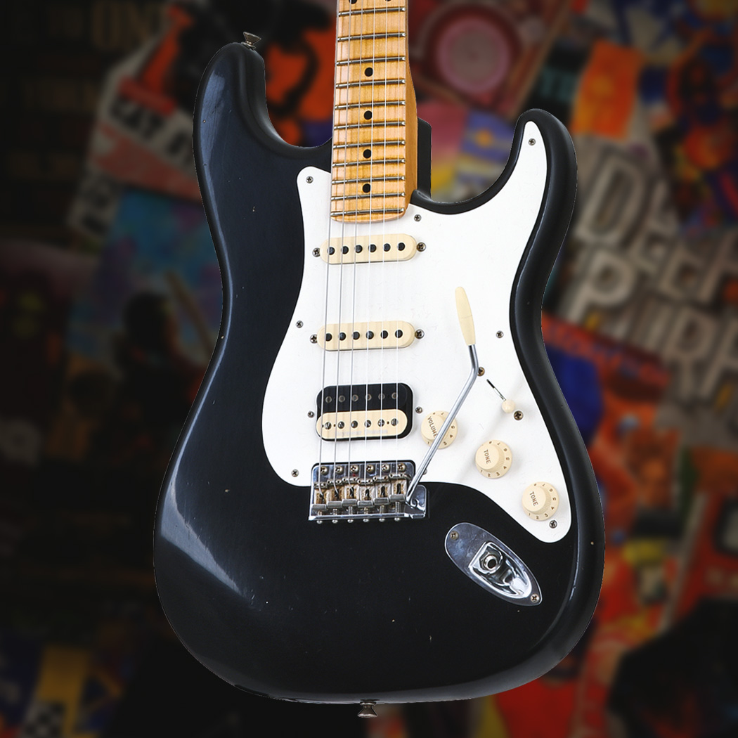 Image of Fender custom shop 1959 stratocaster dealer select jrn hss mn blk 1050
