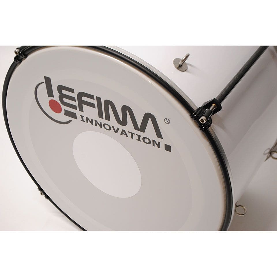 Lefima Carbostroke Kid´s 18" x 12" White Bassdrum 1